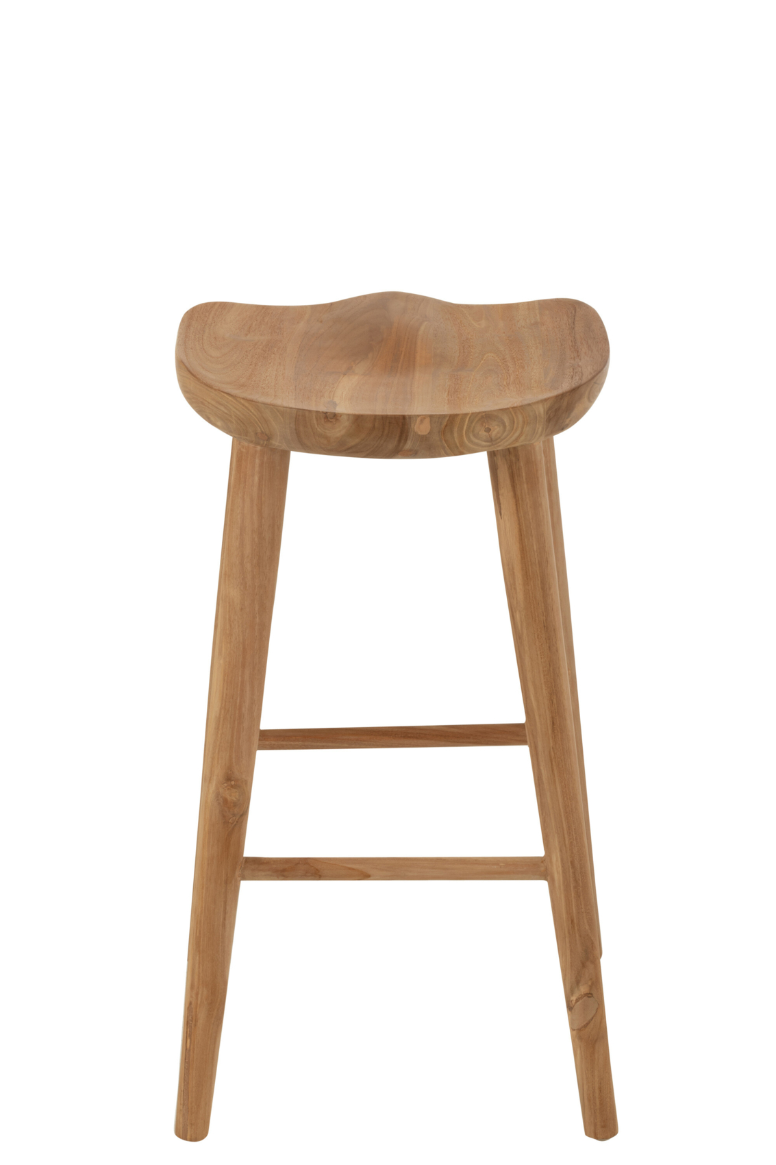 Tabouret de bar en teck design — vue 3