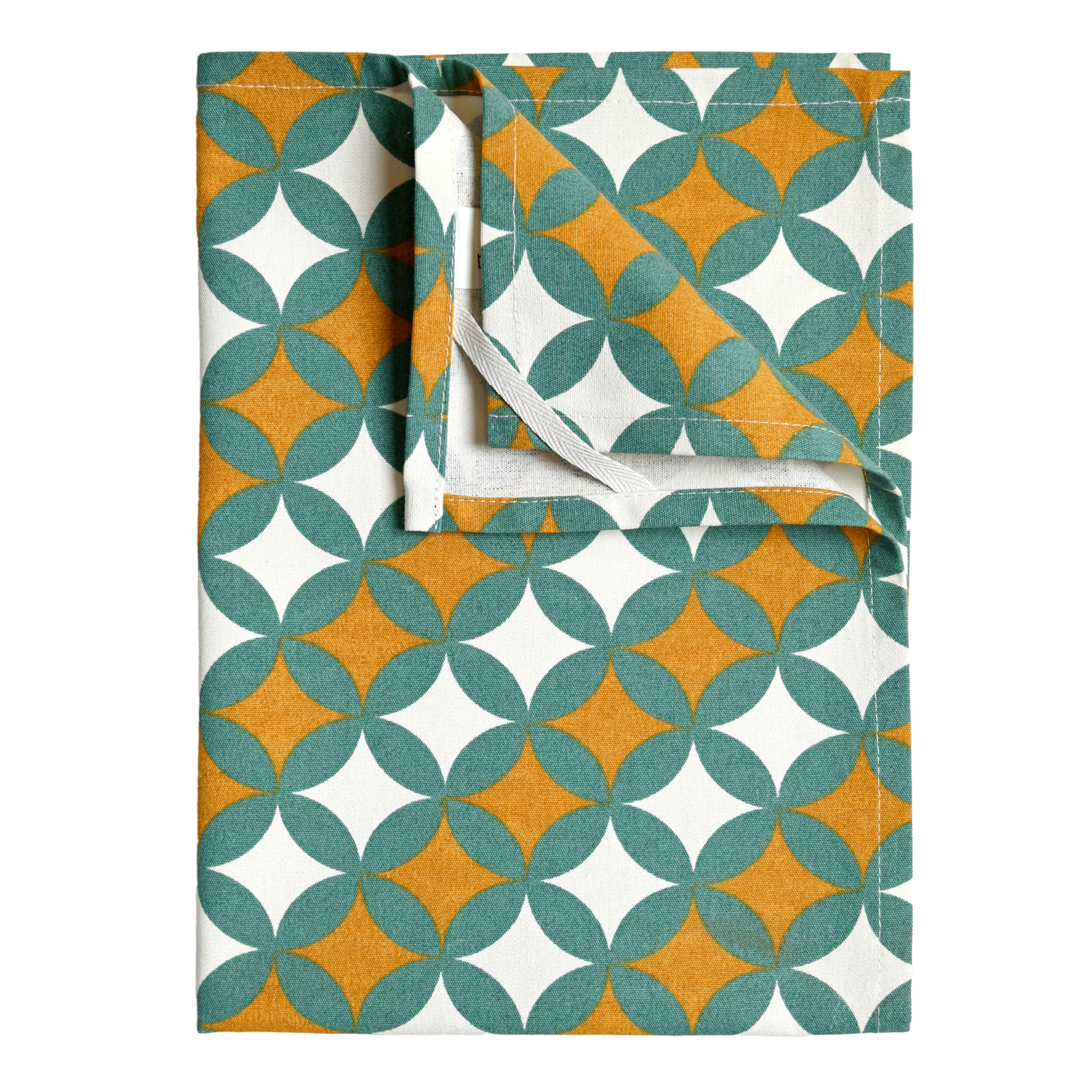 Torchons de cuisine motifs graphiques en coton