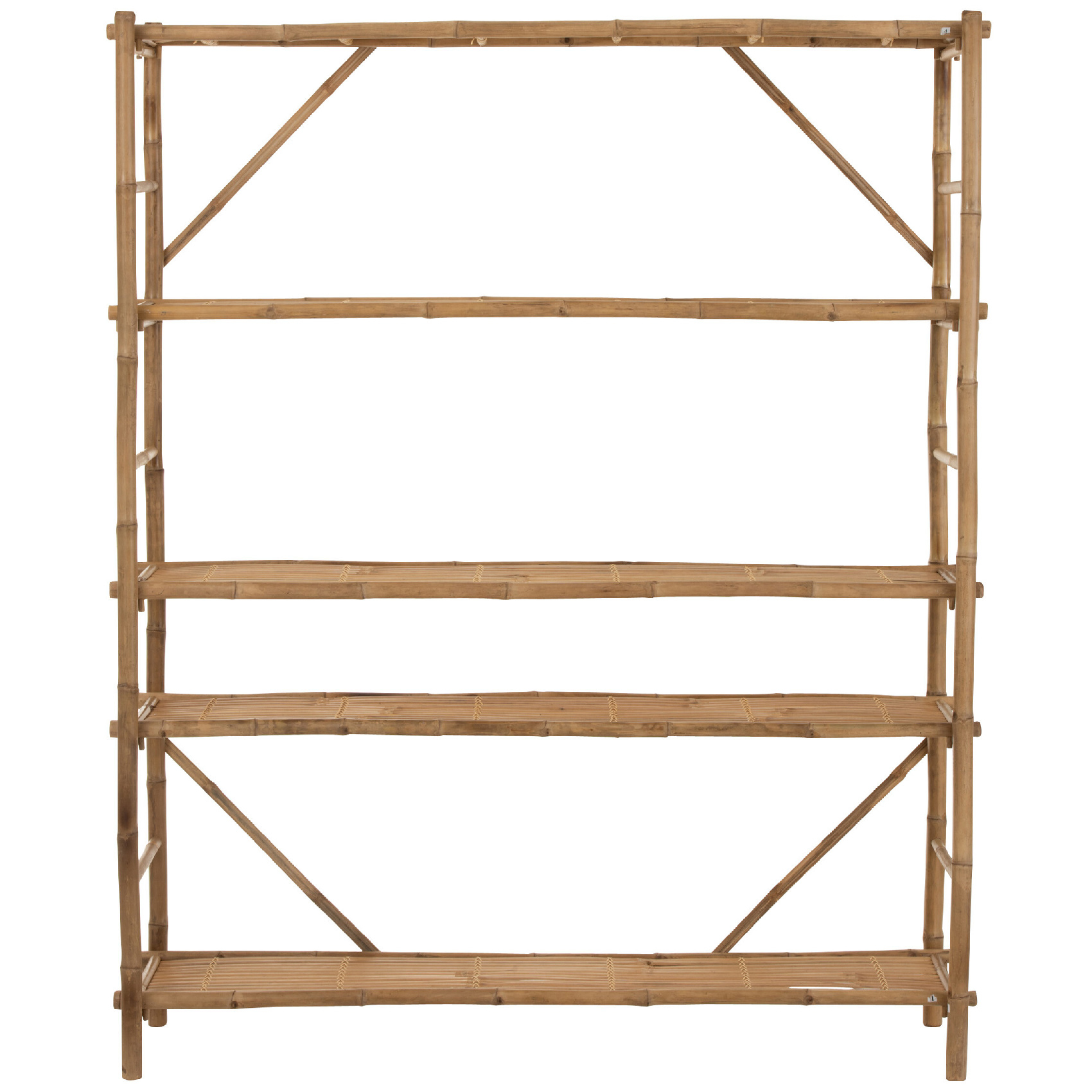 Etagère 5 planches en bambou naturel — vue 6