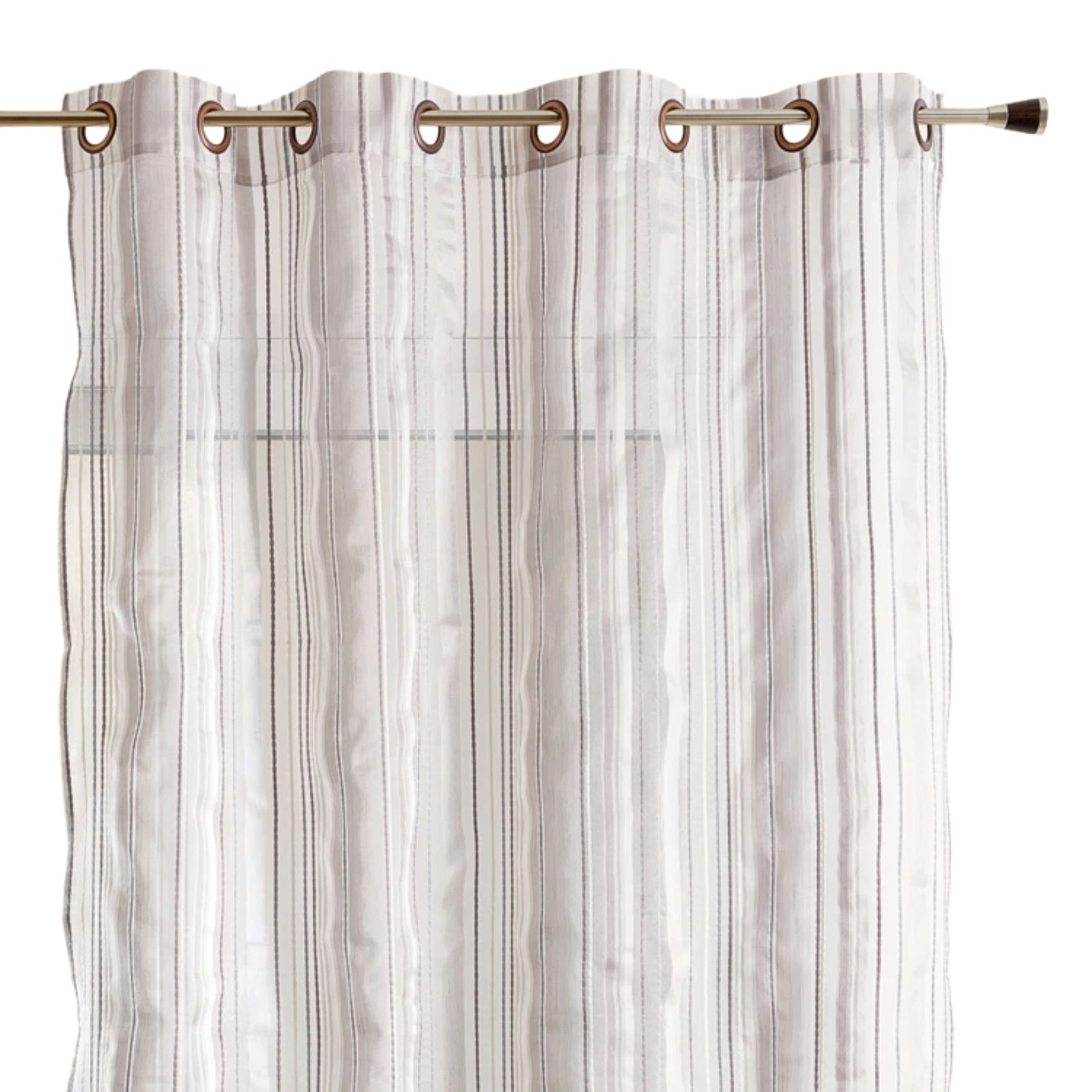 Voilage en organza à rayures — vue 3