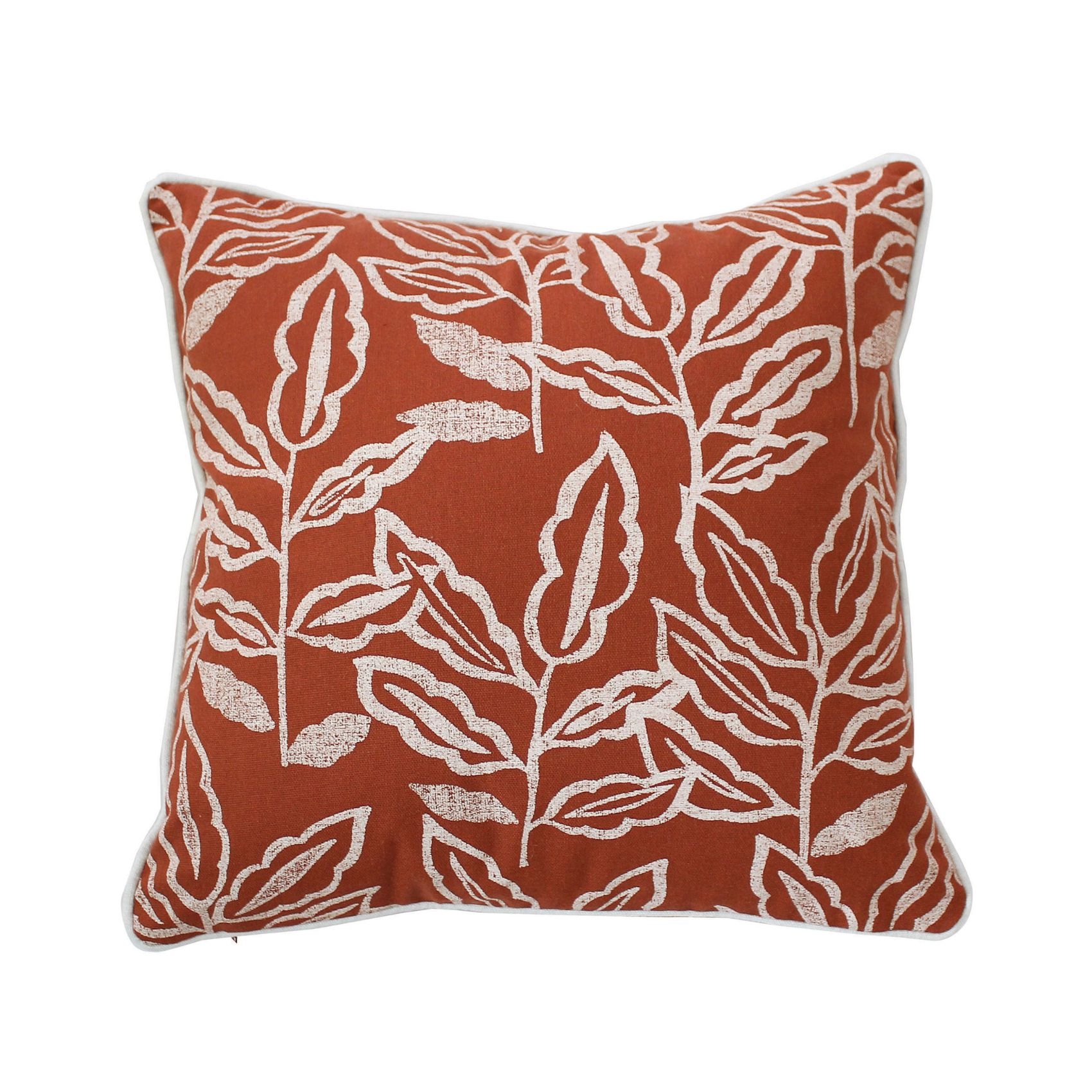 Coussin déhoussable en coton recyclé Chambray — vue 5