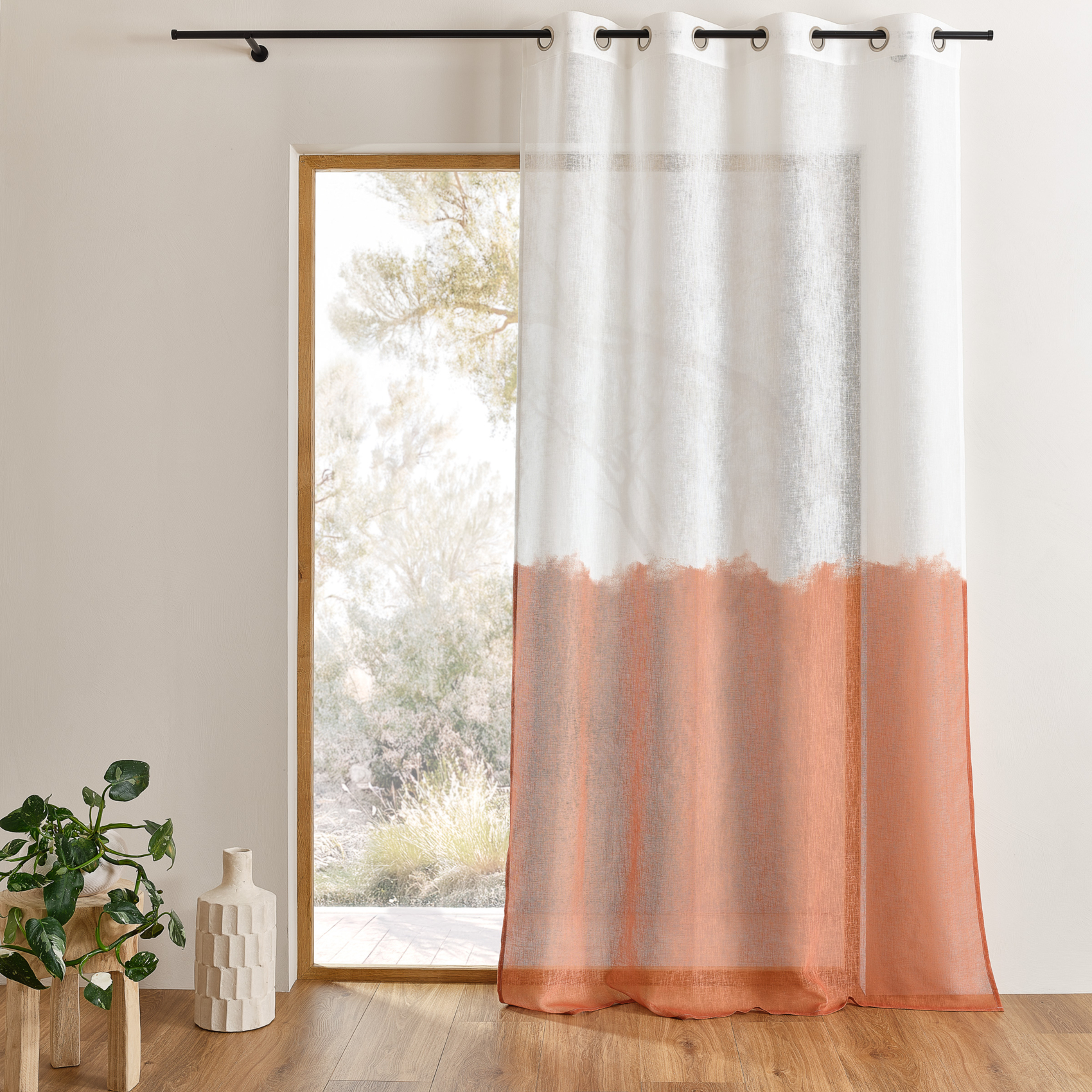 Voilage à oeillets bi-colore — vue 3