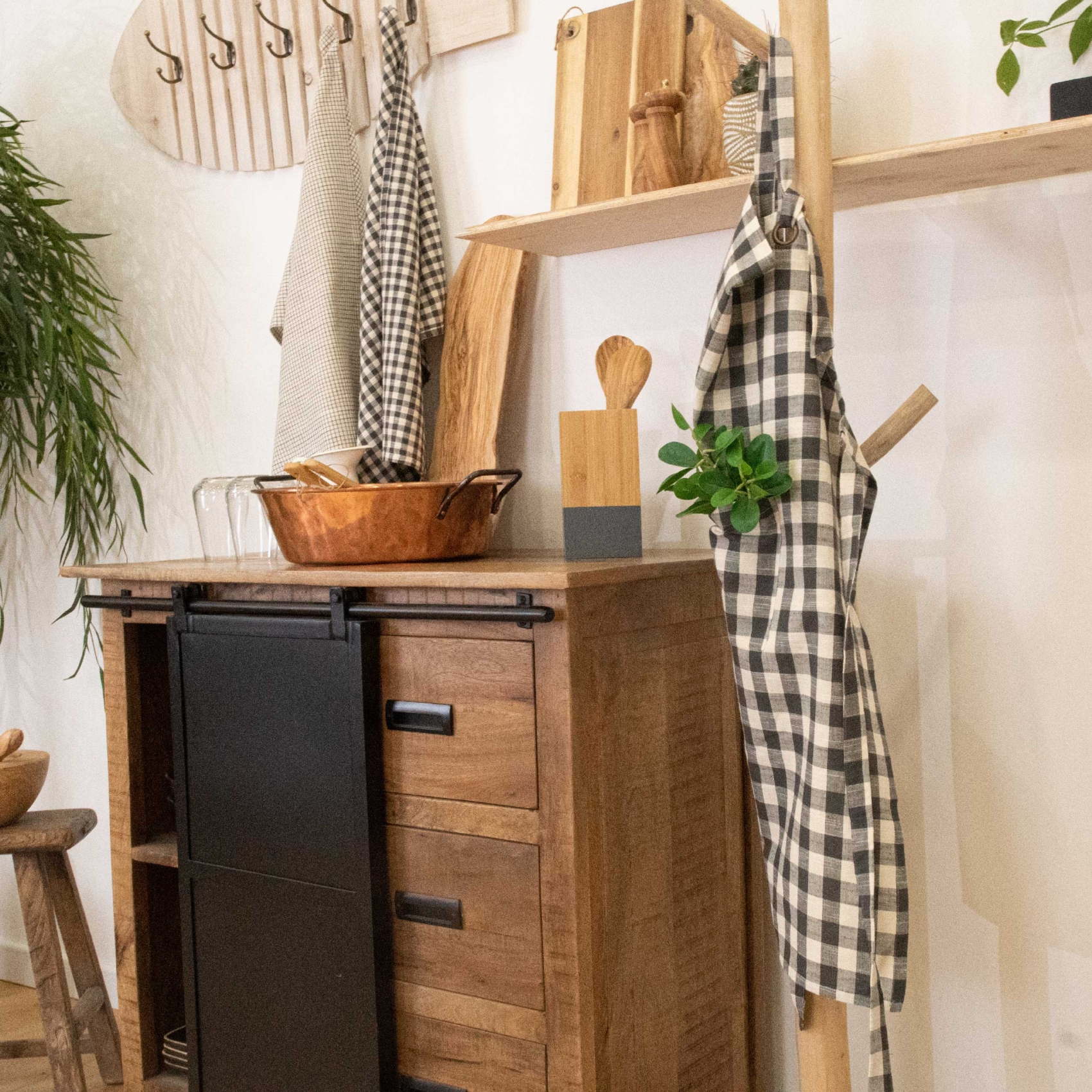 Tablier de cuisine vichy — vue 3