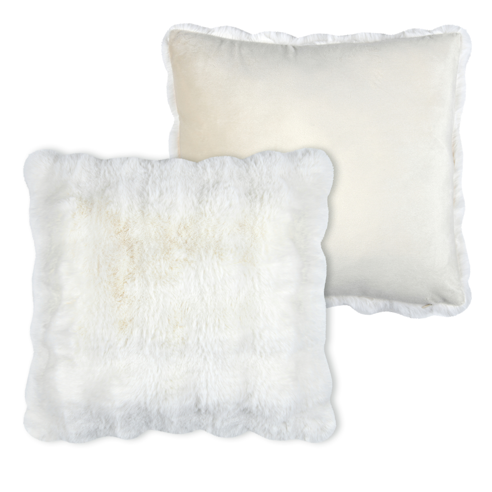 Coussin déhoussable imitation fourrure — vue 4
