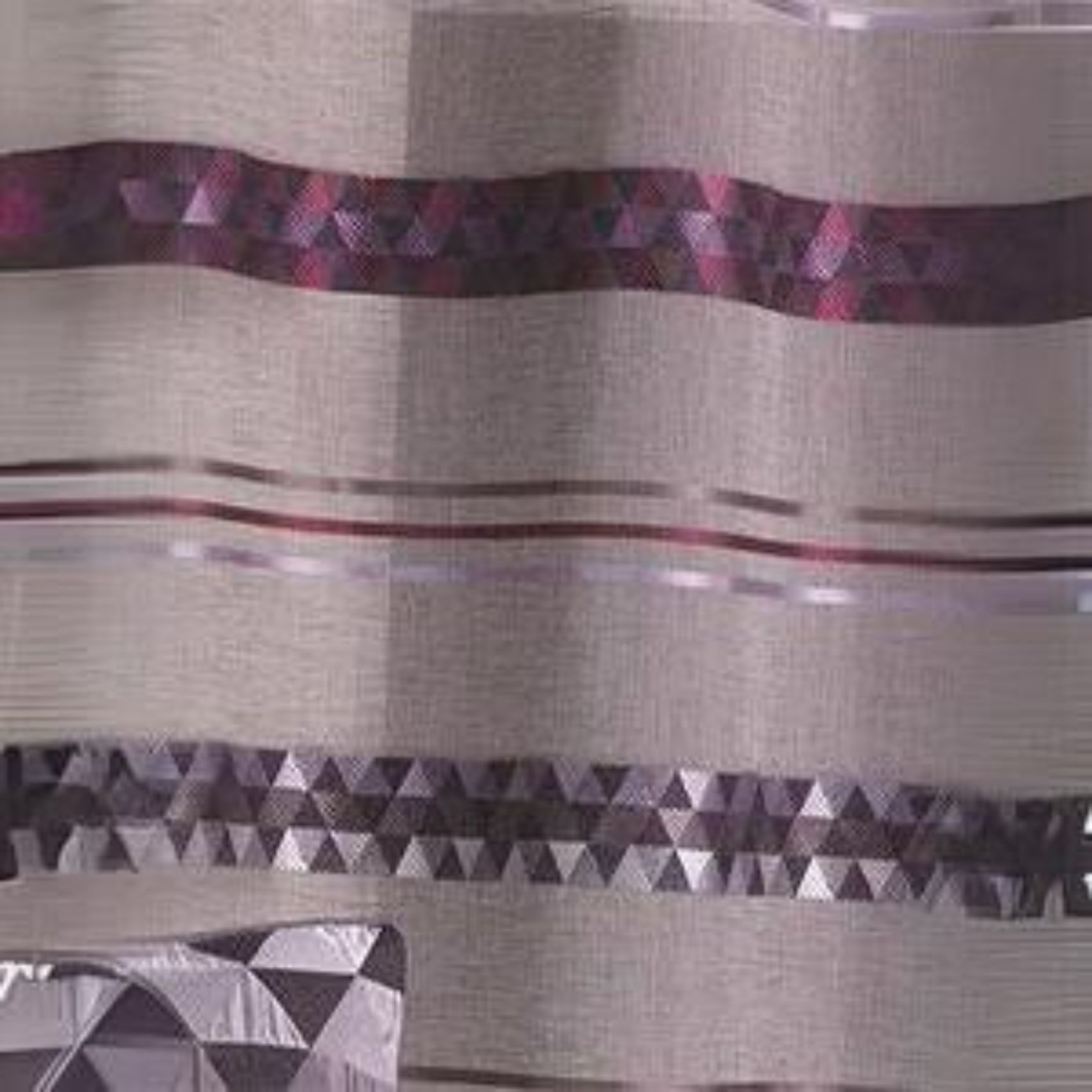 Store bateau en étamine à rayures géométriques — vue 6