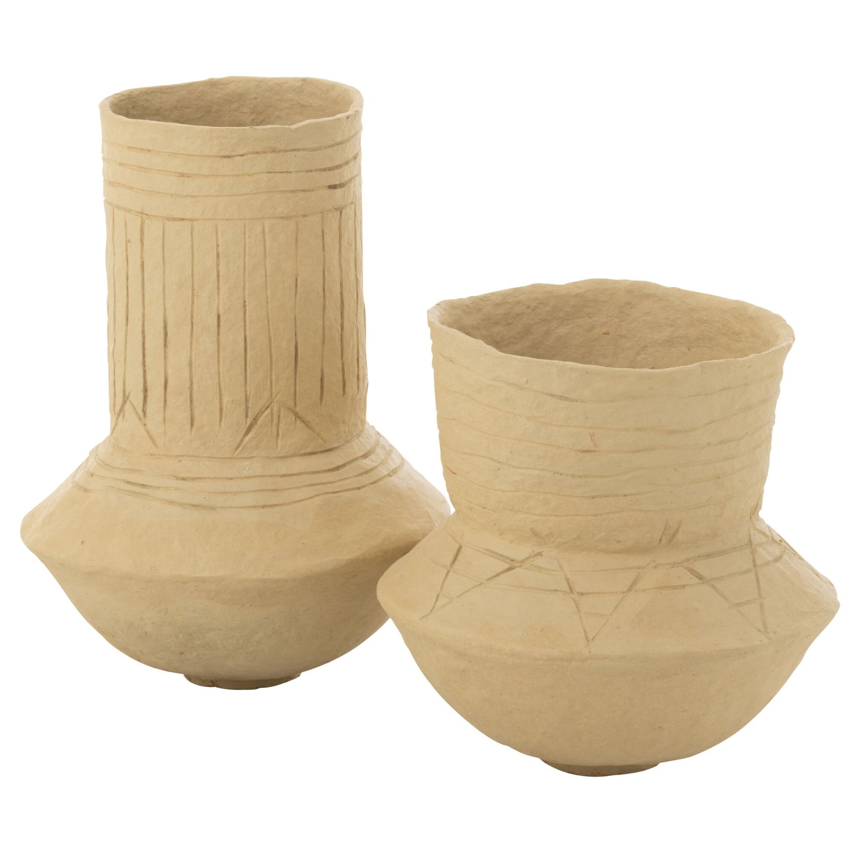 Pot décoratif en papier mâché naturel — vue 4