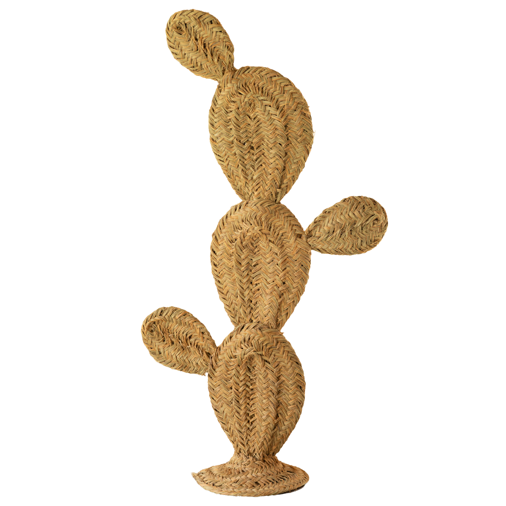 Cactus décoratif en paille XL