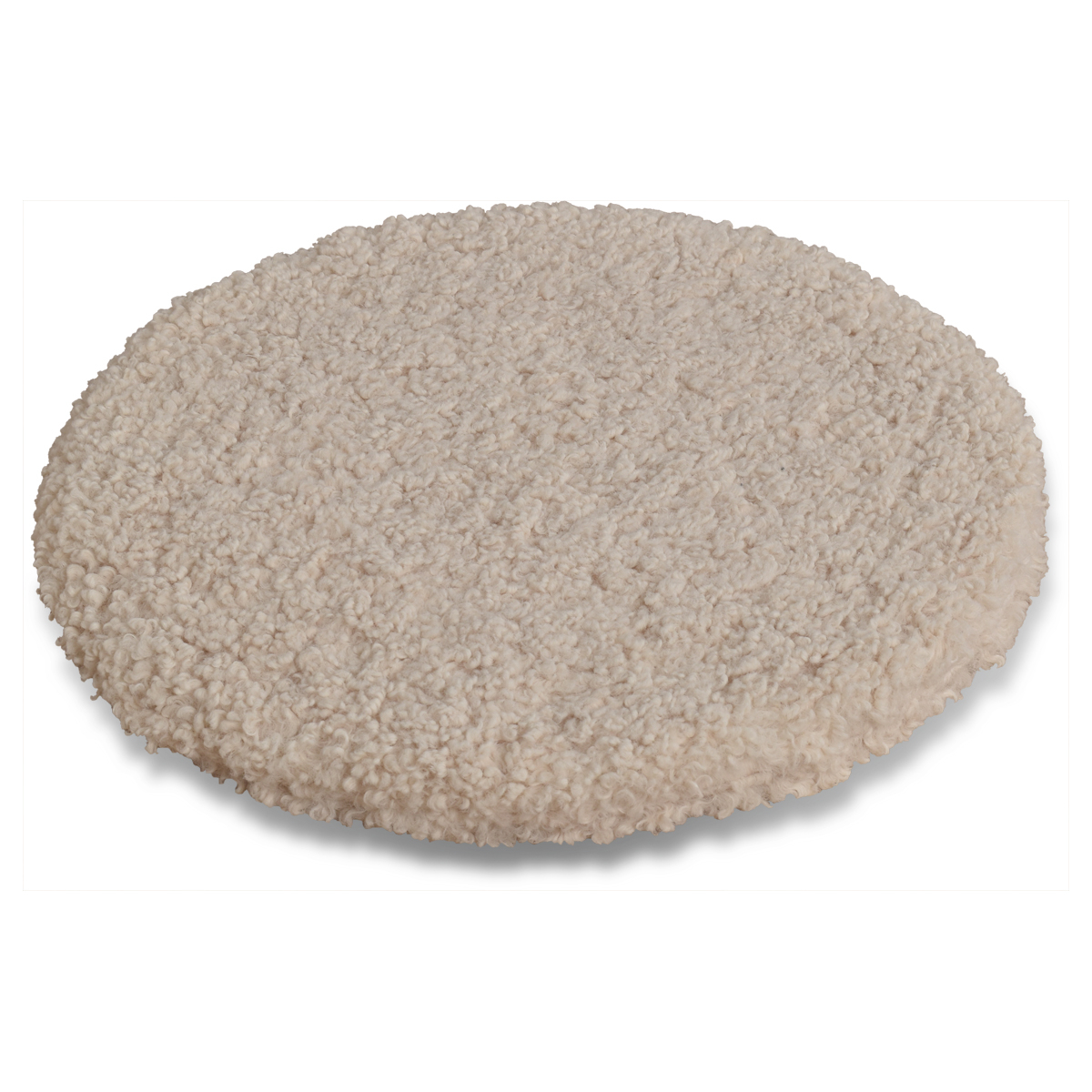 Galette de chaise ronde en tissu bouclette — vue 5