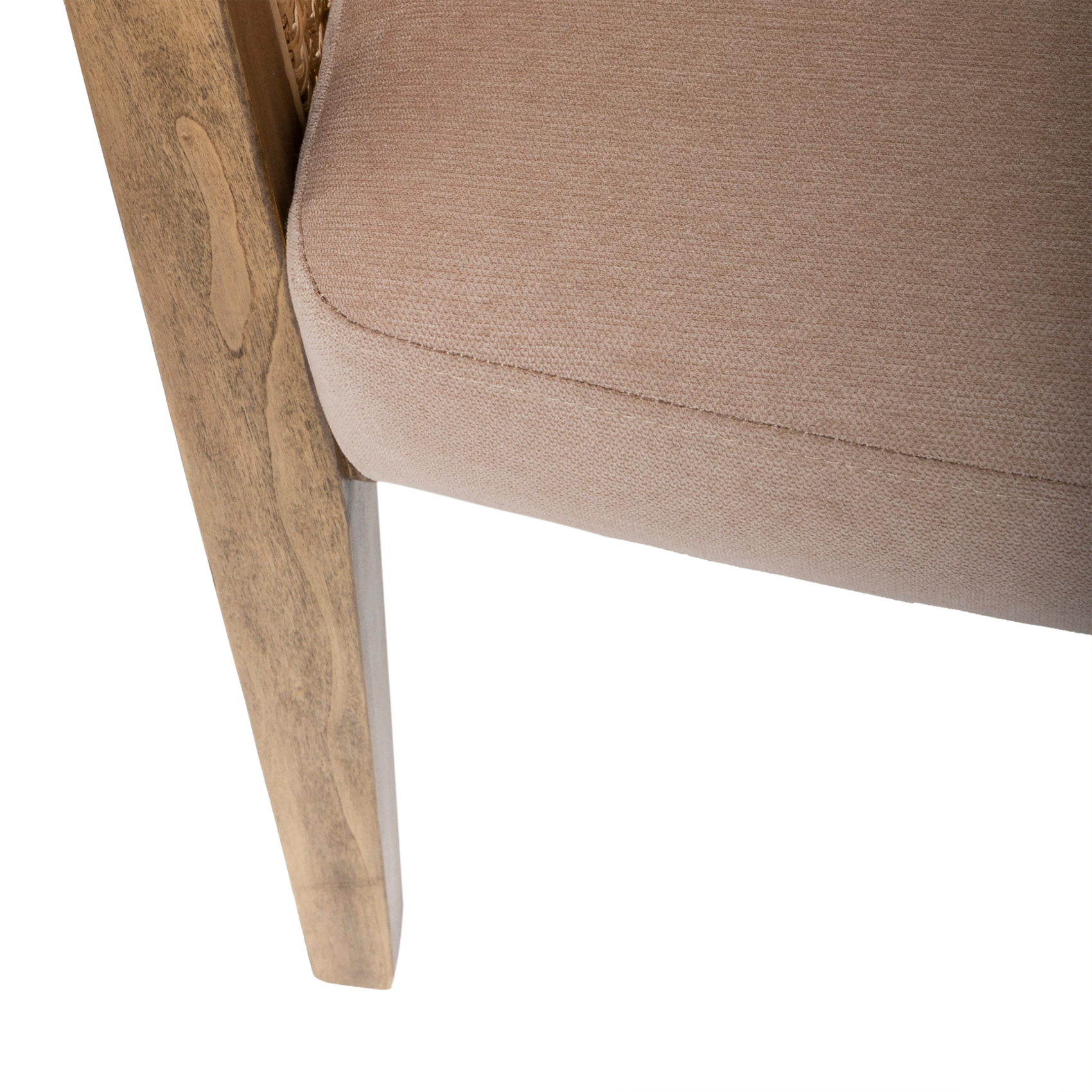 Fauteuil avec cannage et structure en bois — vue 5