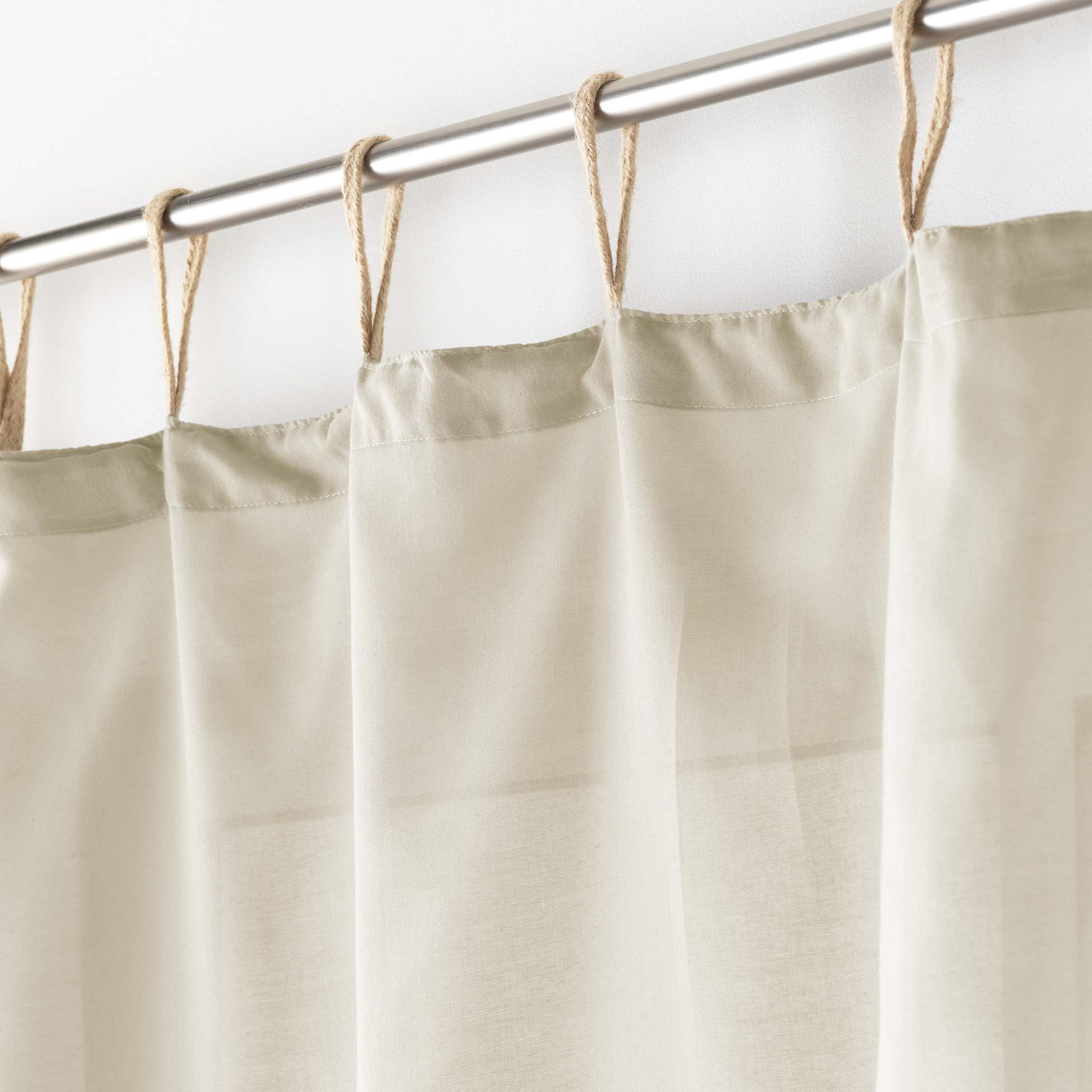 Voilage à passants uni — vue 3