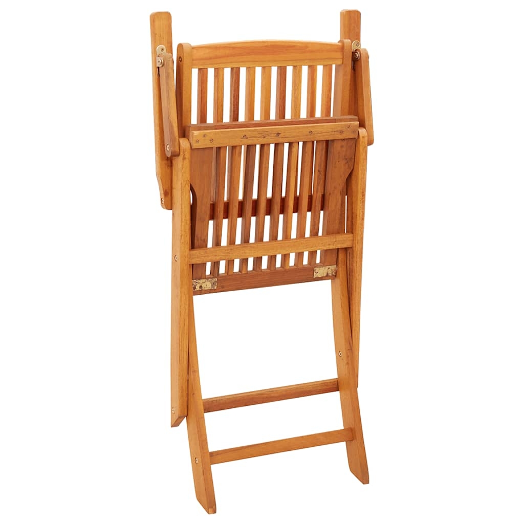 Lot de 4 chaises de jardin pliantes en bois — vue 4