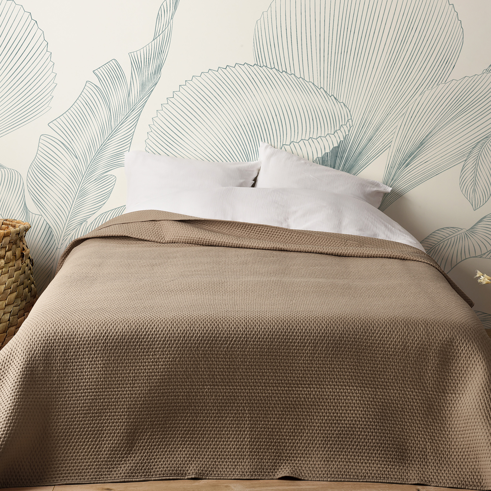 Jeté de lit matelassé léger motif capitonné — vue 3