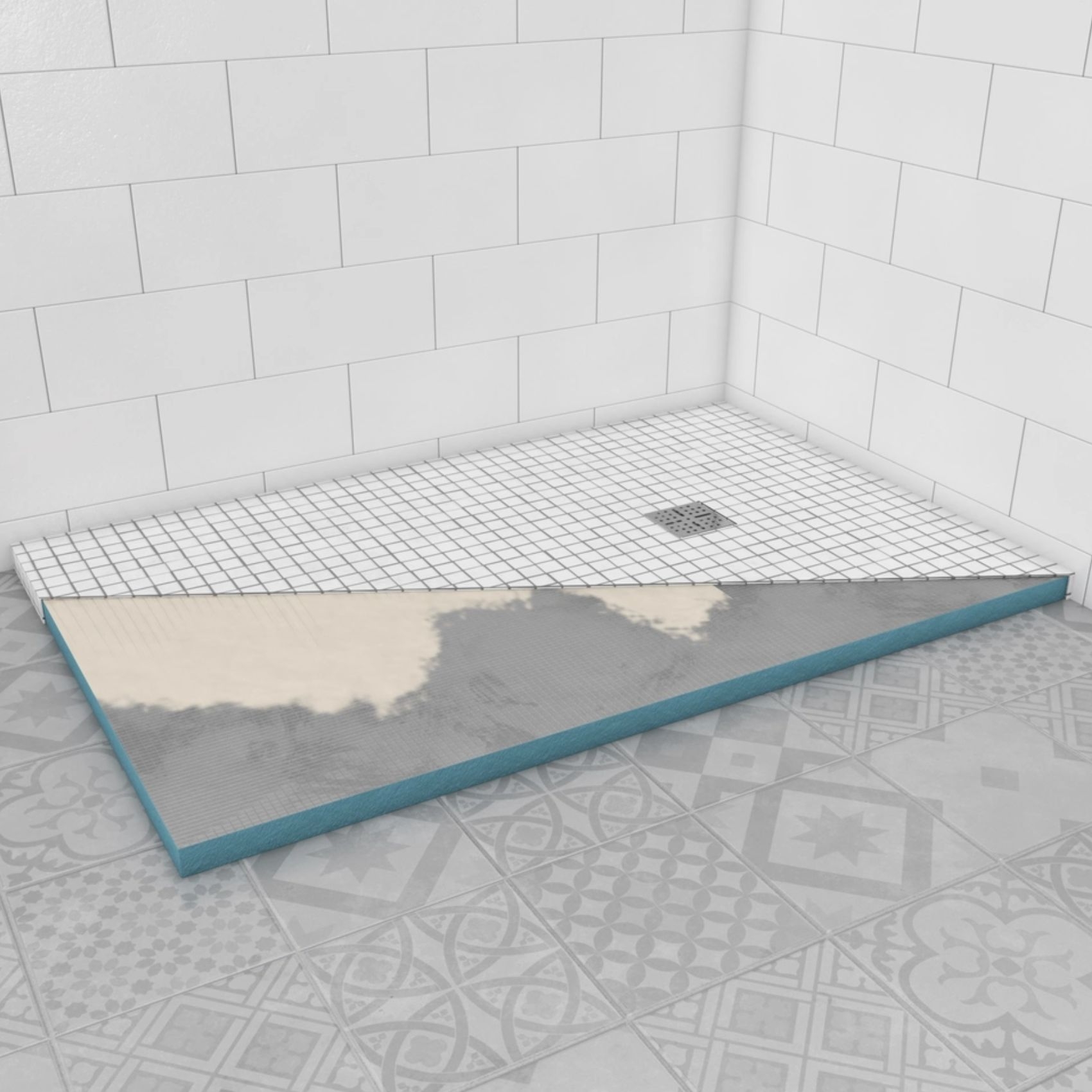 Receveur de douche à carreler — vue 6