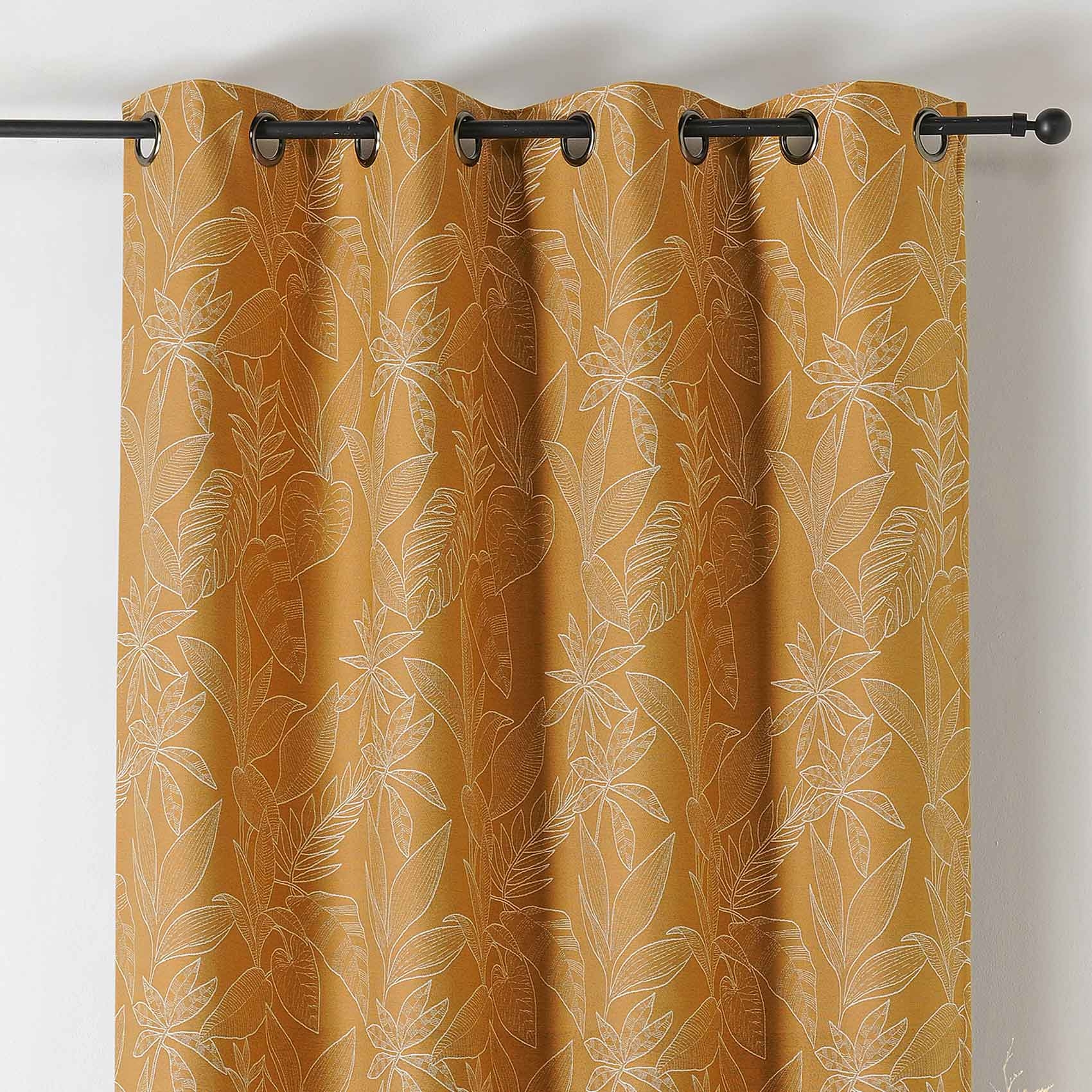 Rideau isolant épais motifs naturels — vue 5