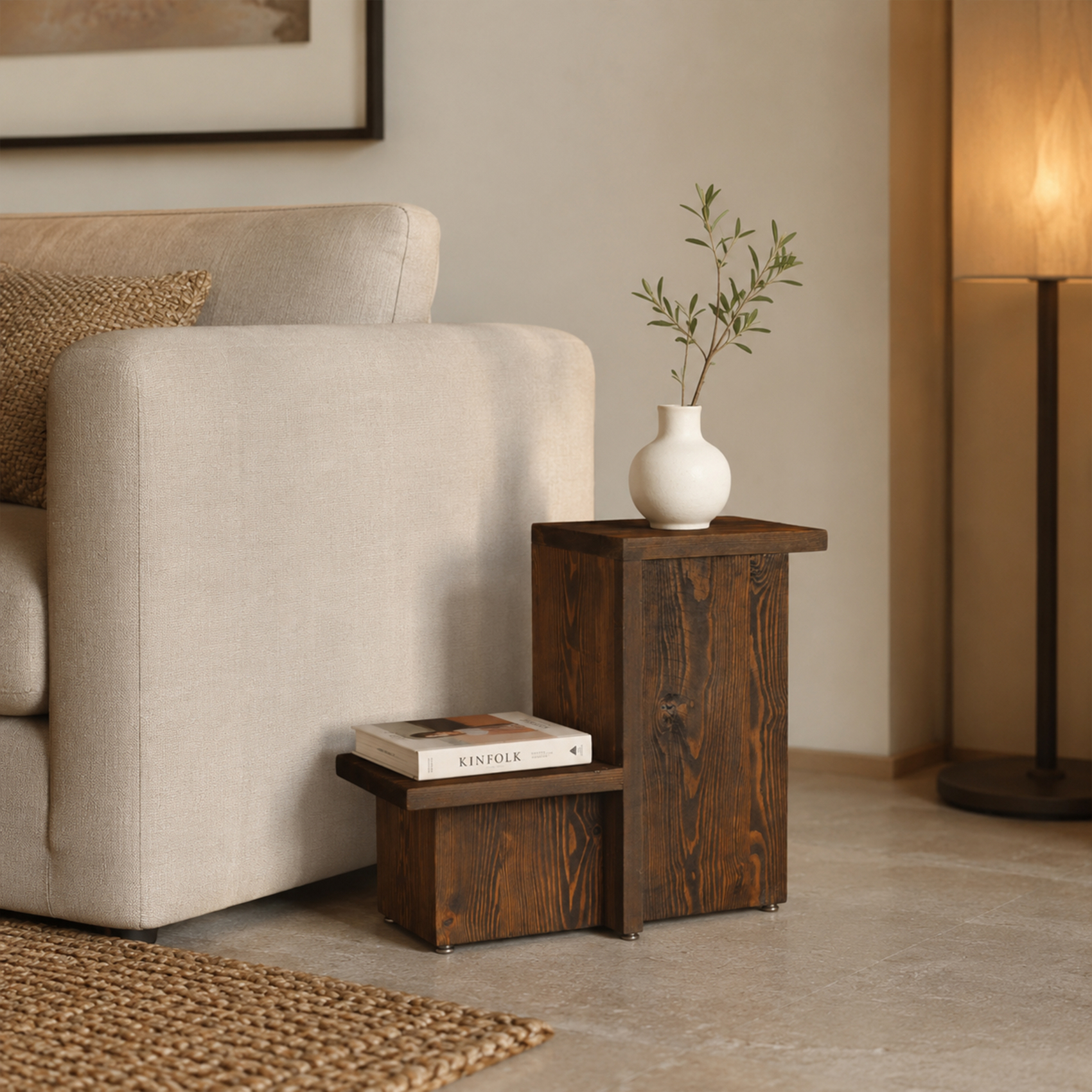 Table d'appoint en bois — vue 4