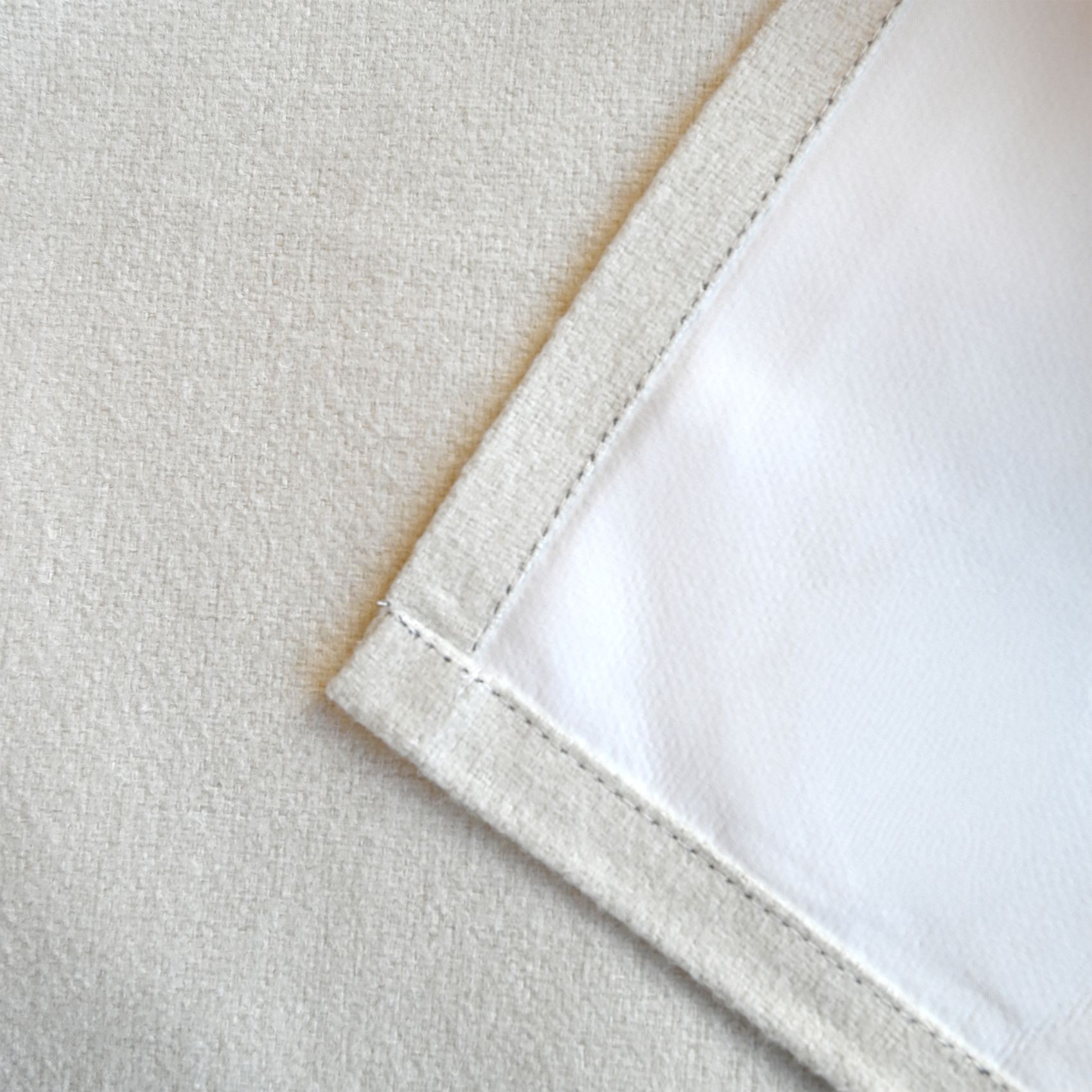 Rideau occultant aspect flanelle enduit — vue 3