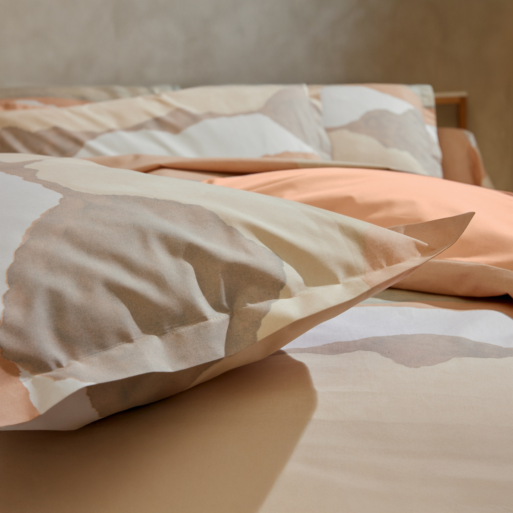 Drap percale de coton paysage abstrait — vue 3