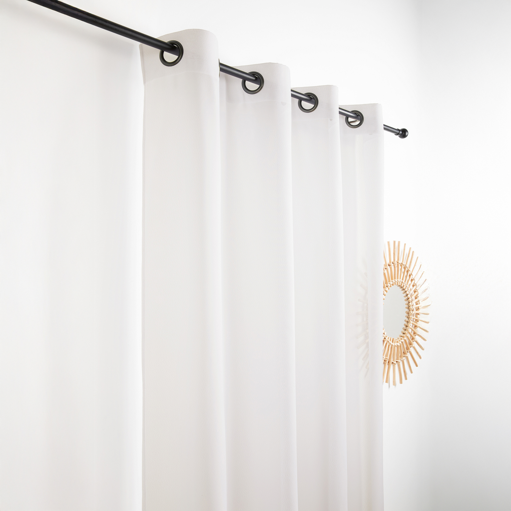 Voilage effet naturel avec fils en relief — vue 5