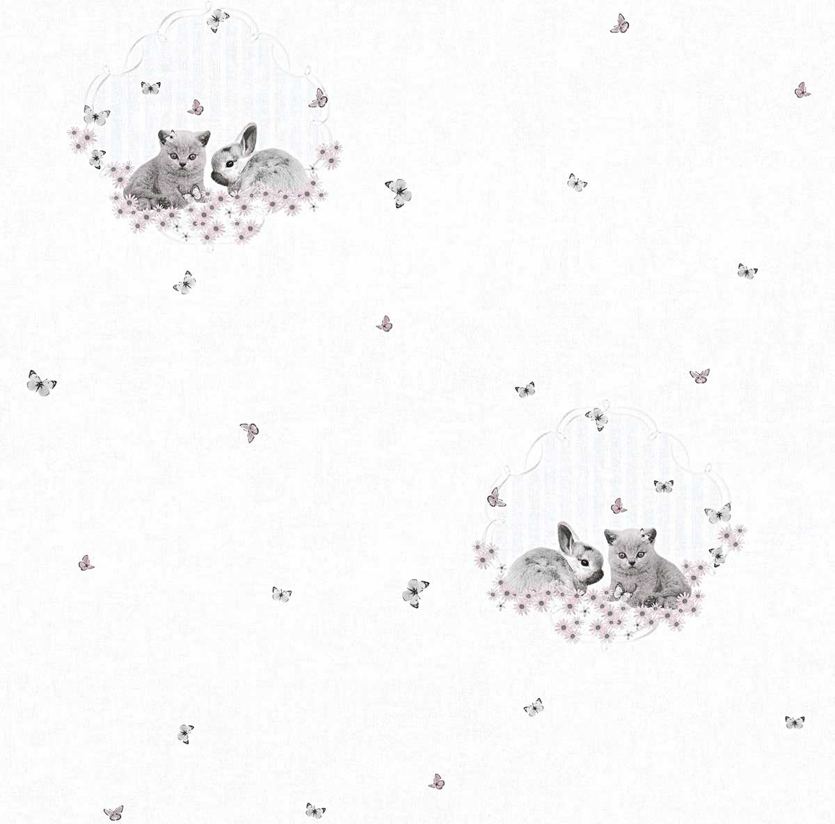 Papier Peint Lapin et Chaton — vue 3