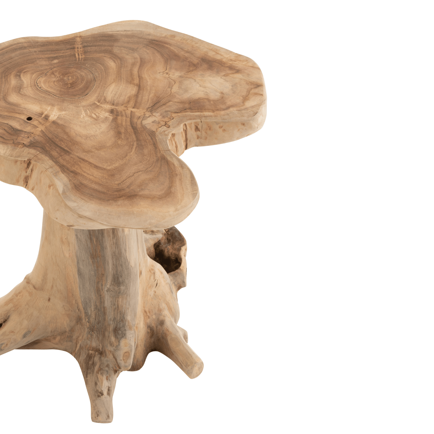 Table basse en bois naturel — vue 3