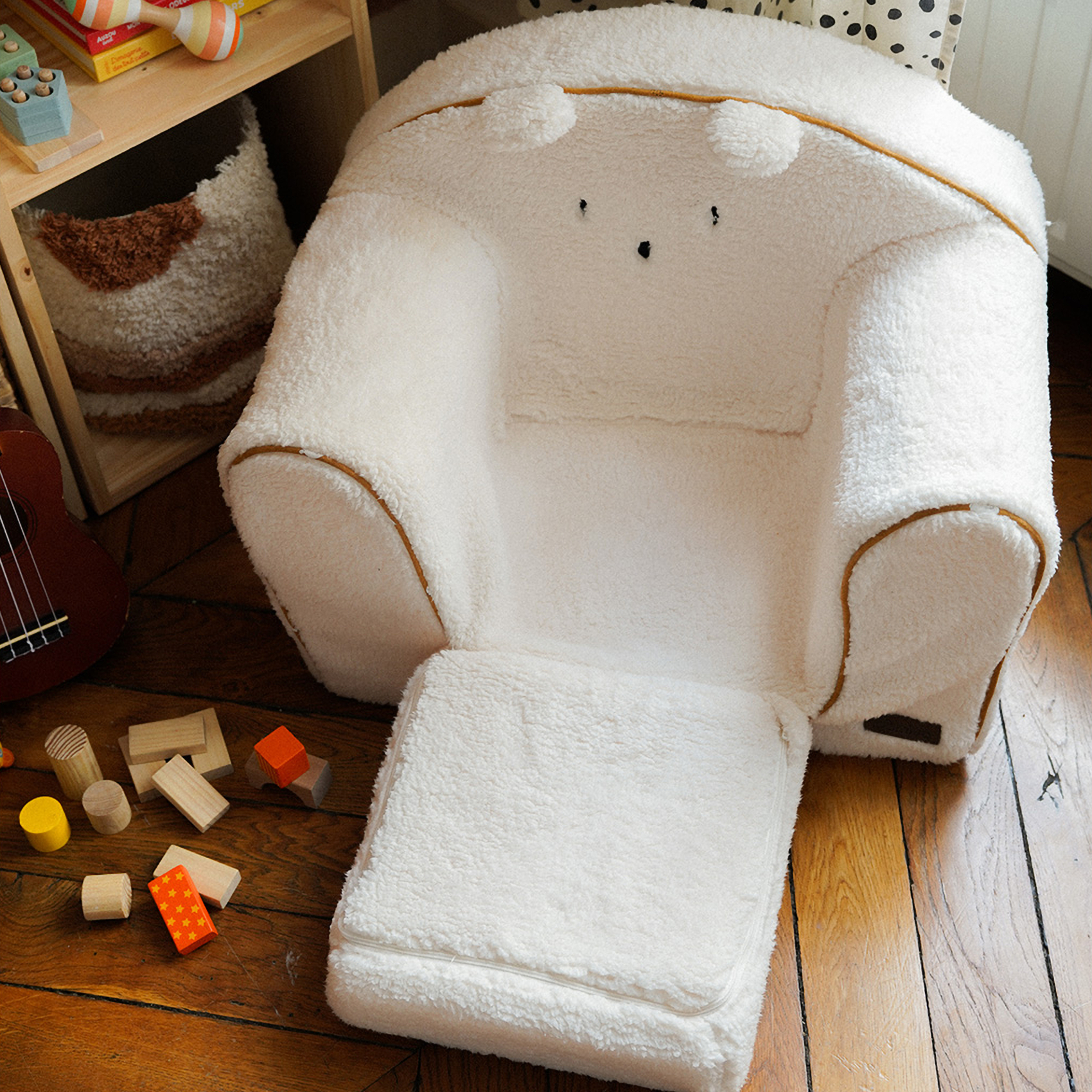 Fauteuil enfant ourson convertible — vue 3