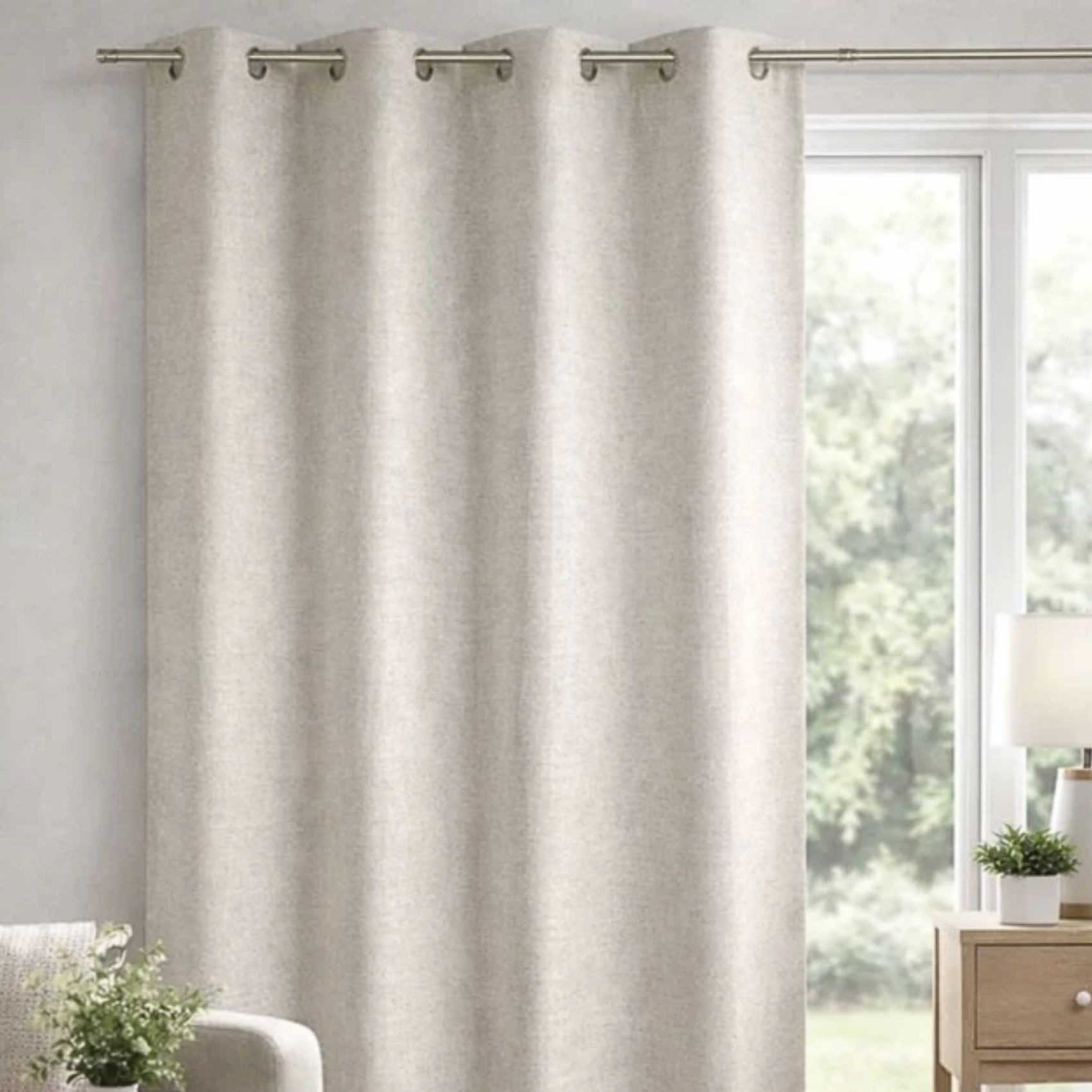 Rideau 100 % occultant uni doublé — vue 6