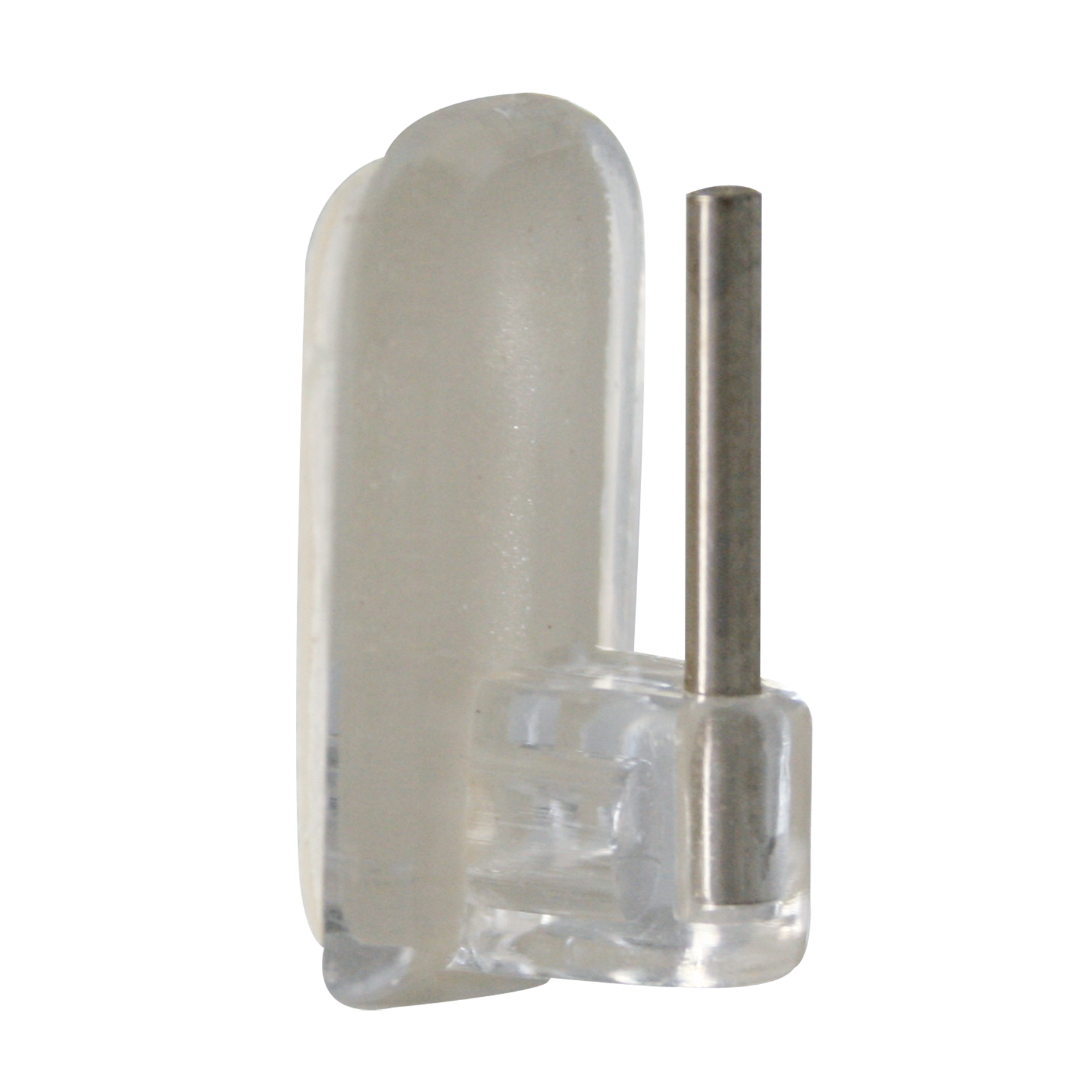 Lot de 4 crochets de tringle sans perçage déportés