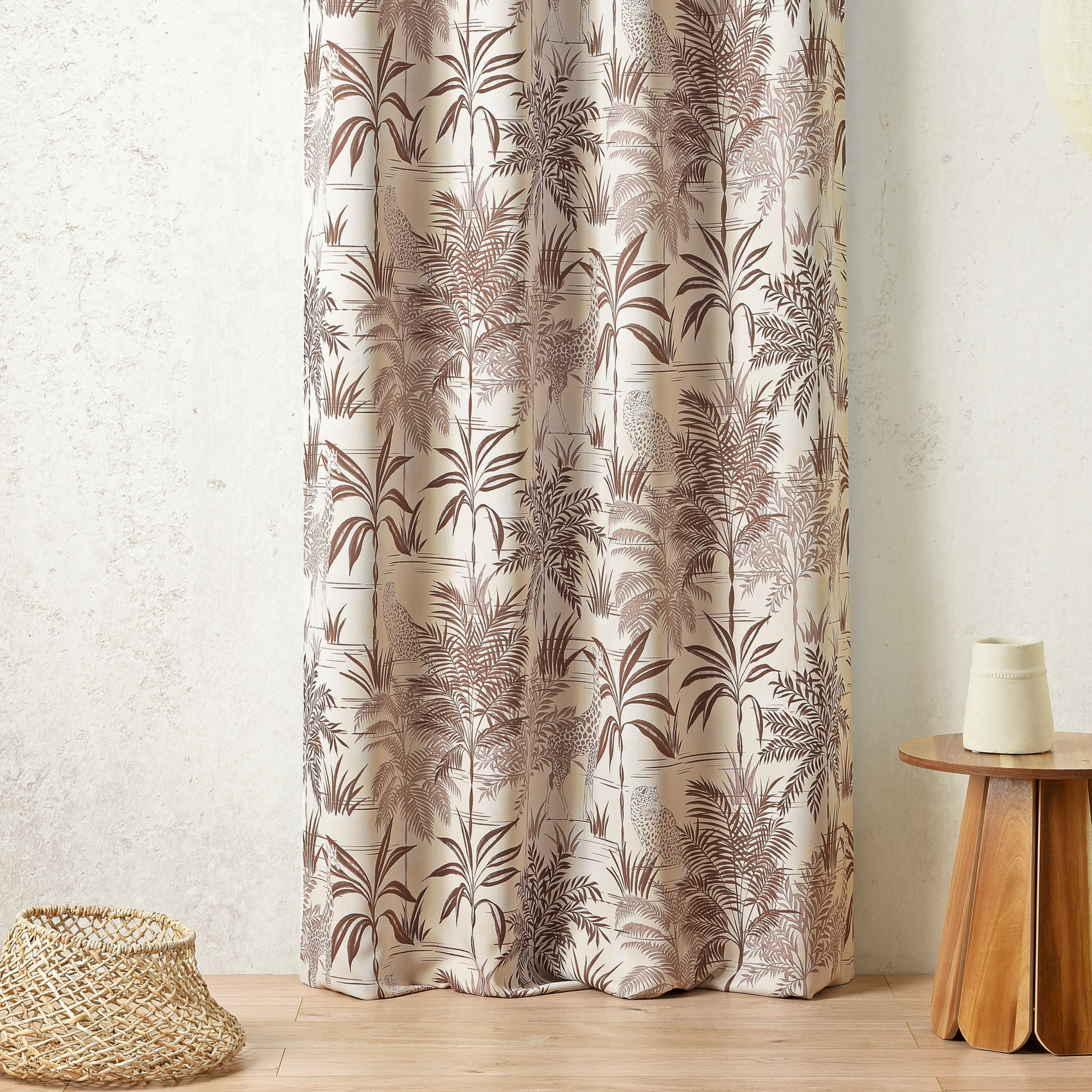 Tissu obscurcissant motif végétal et animal — vue 3