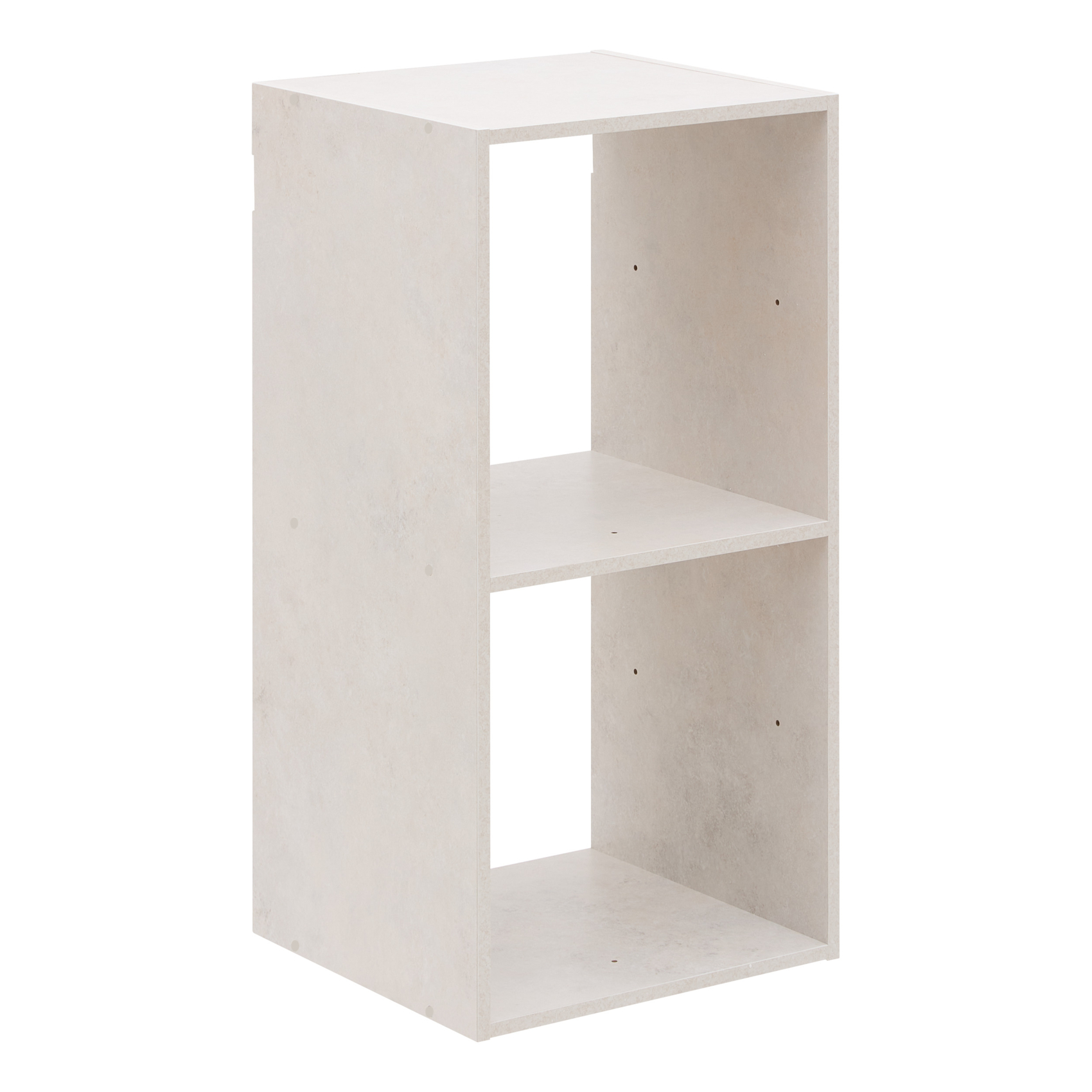 Etagère 2 cases en panneau de particules effet bois — vue 5