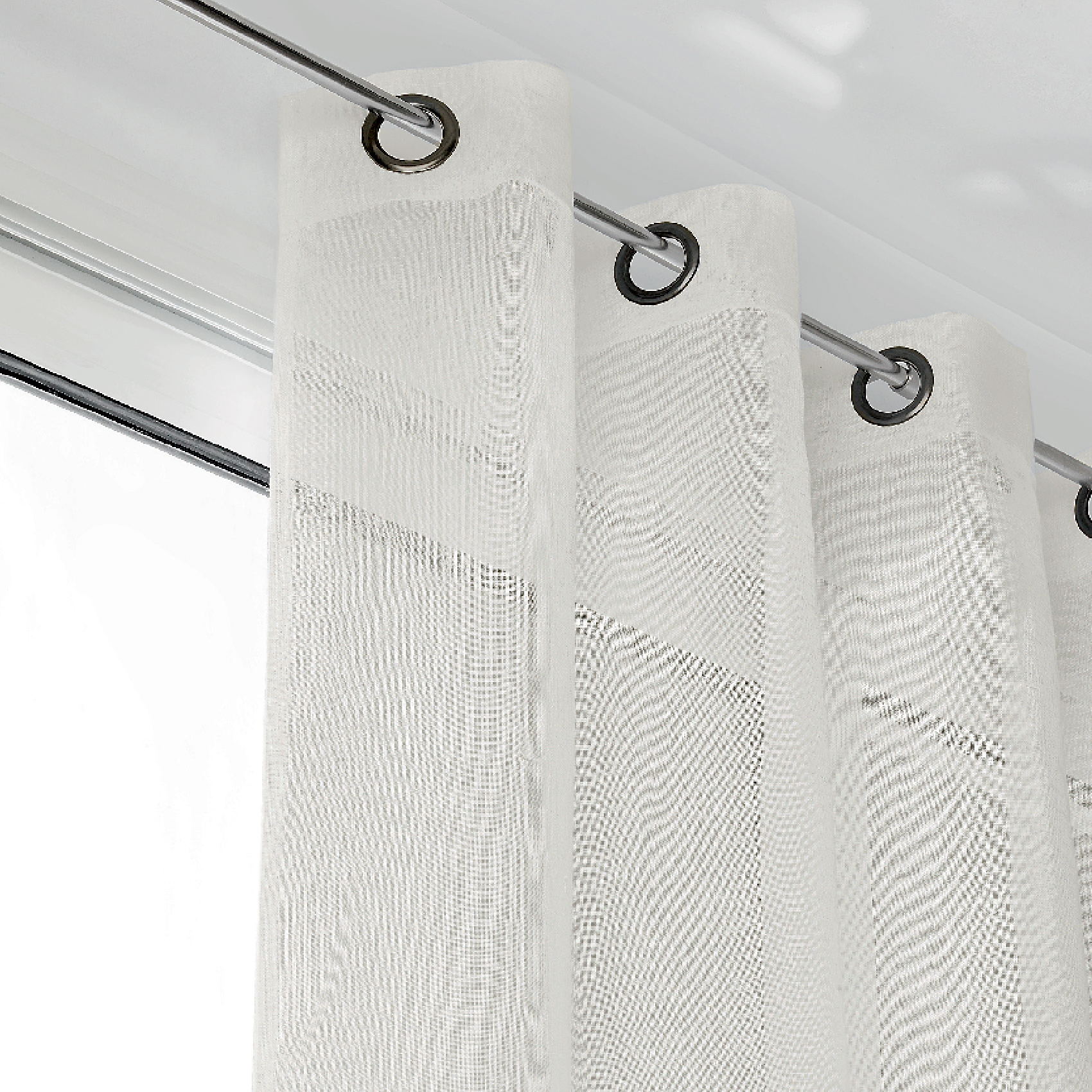 Voilage grande largeur semi-transparent — vue 5