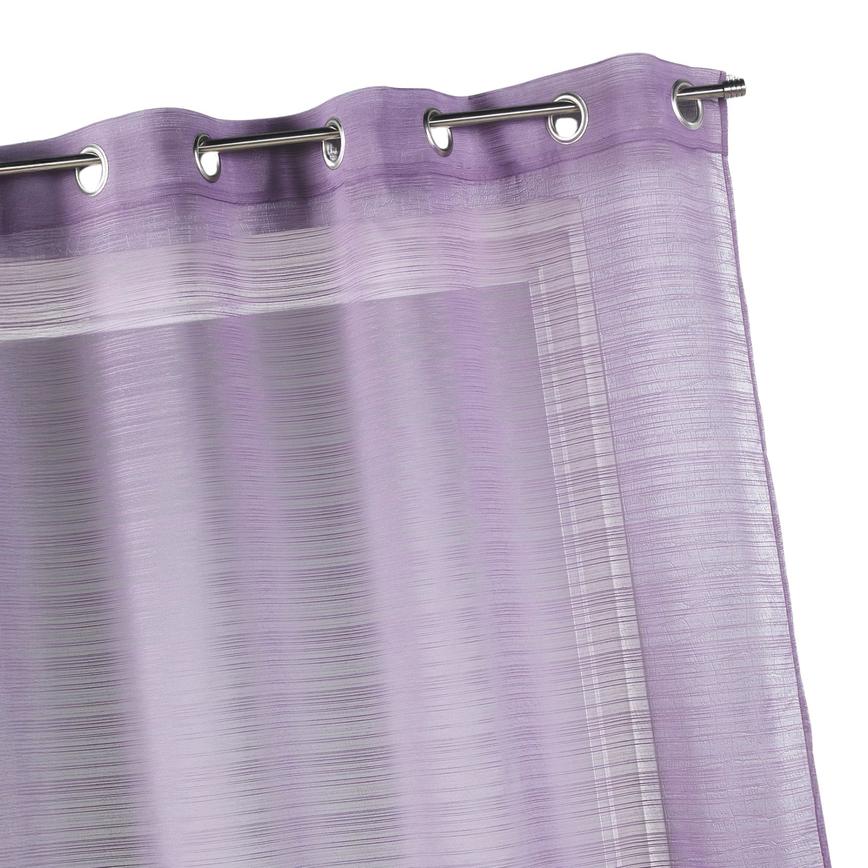 Voilage fantaisie à fines rayures — vue 6