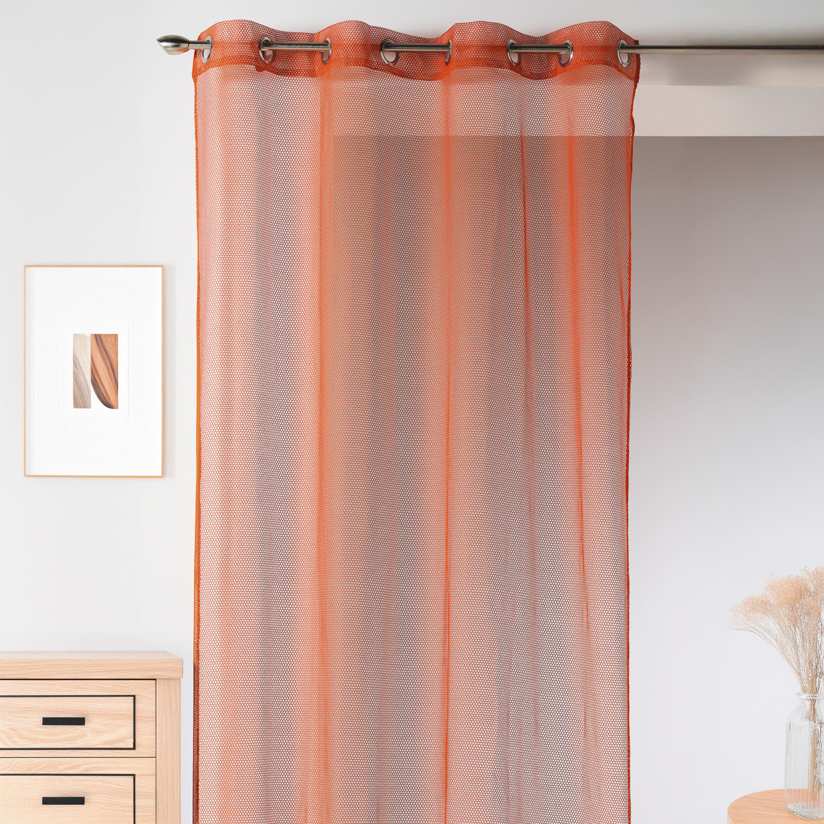 Voilage uni en maille filet — vue 4