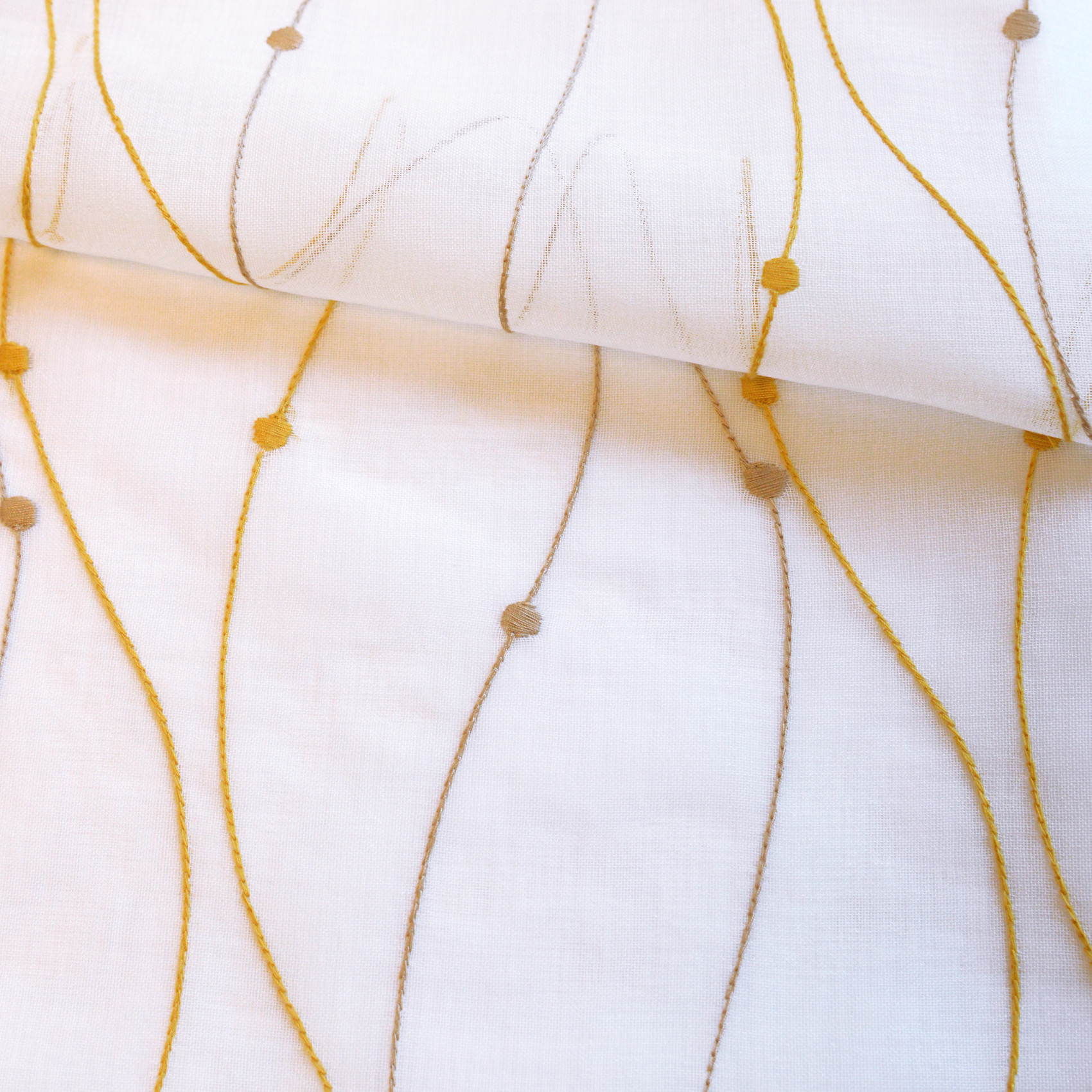 Paire de voilages brodée vague pour fenêtre — vue 5