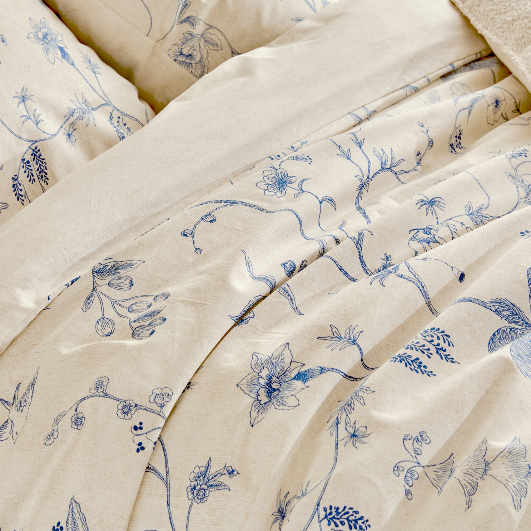 Parure de lit imprimée 3 pièces inspiration japonaise housse + taies — vue 5