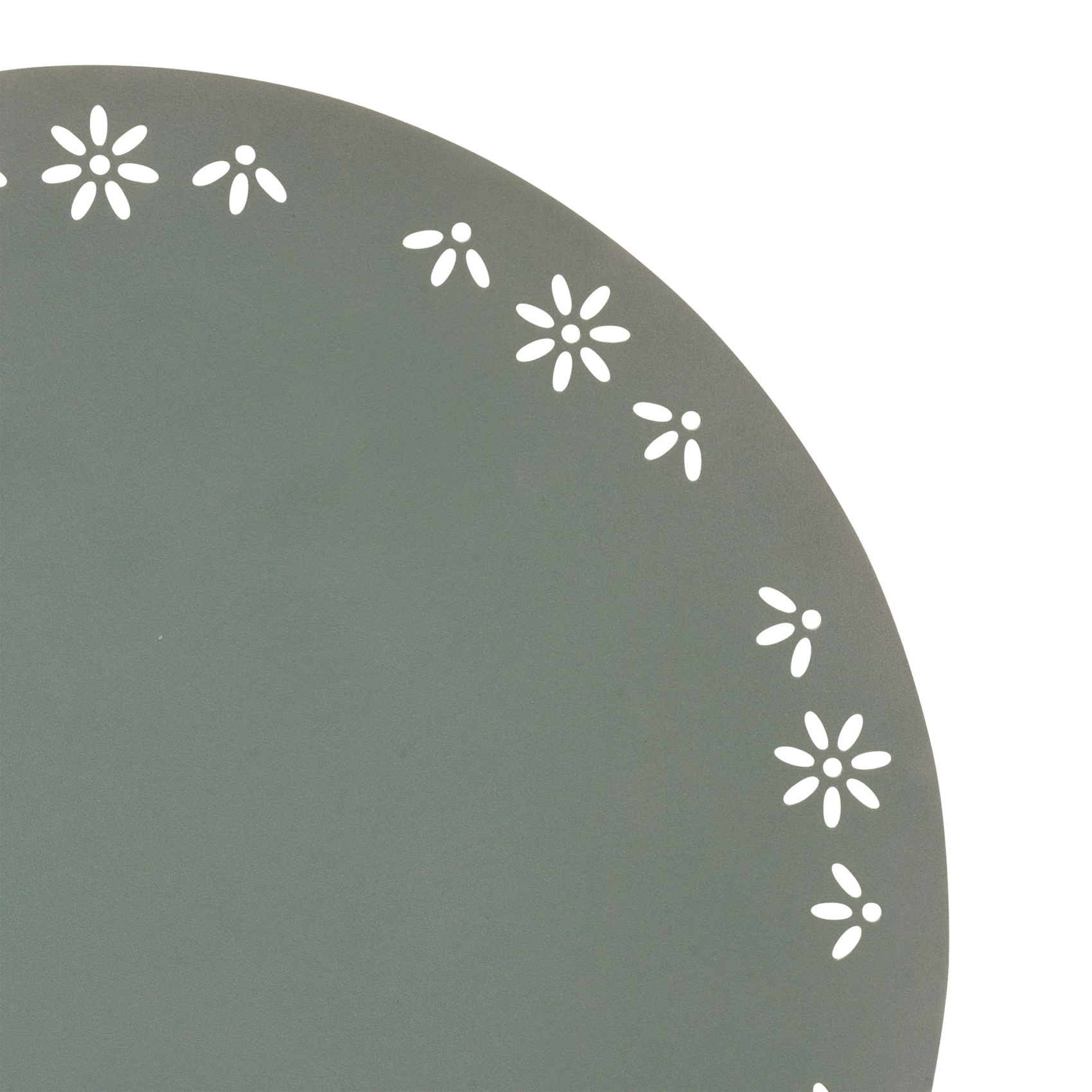 Set de table rond décoratif avec motif floral — vue 5