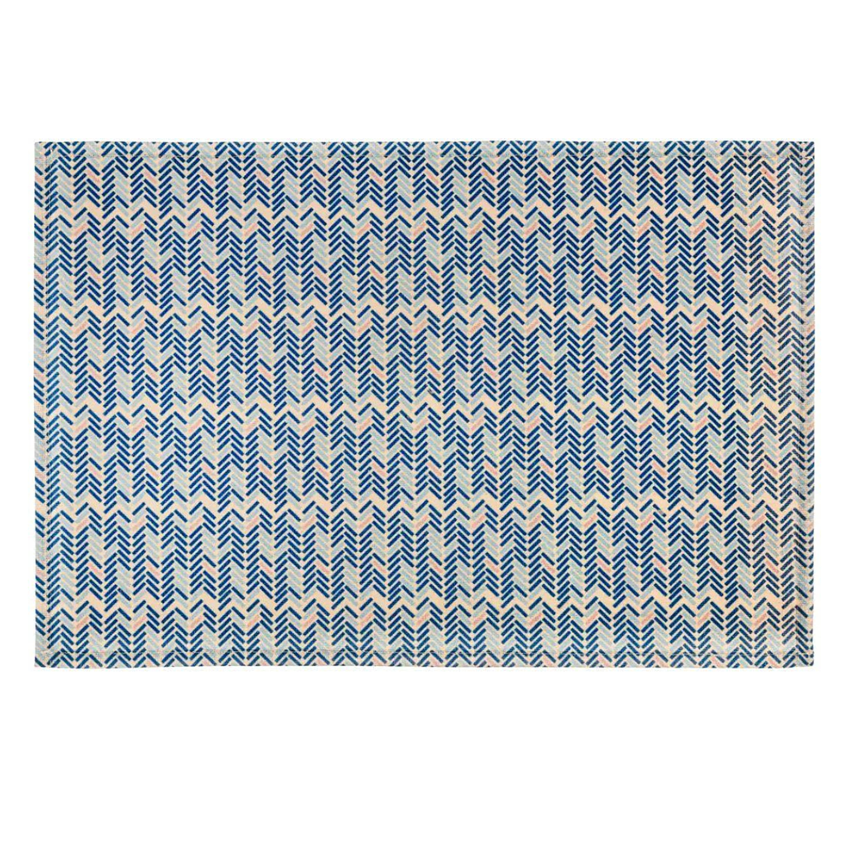 Set de table en polycoton à motif chevrons