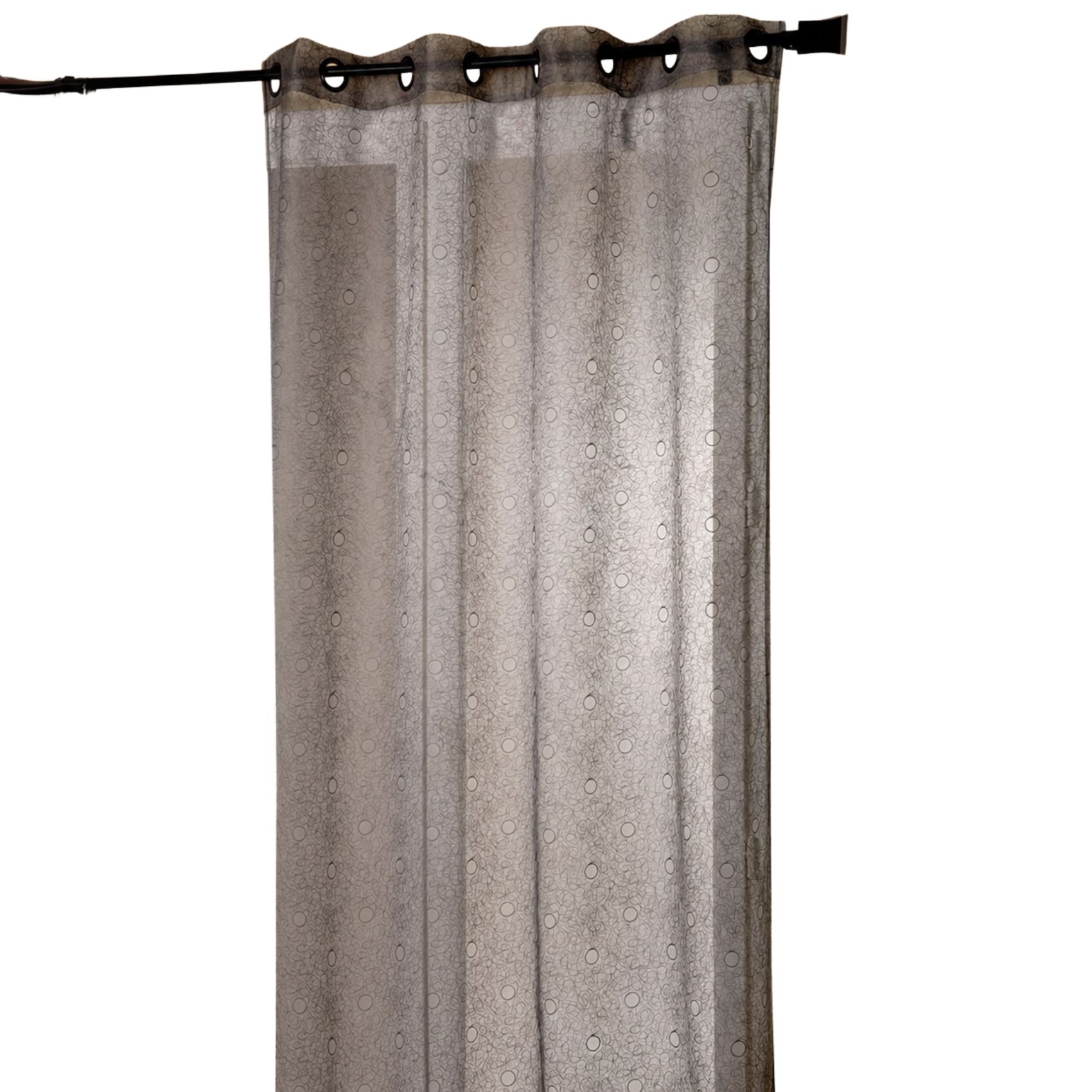 Voilage organza brodé bulles — vue 4