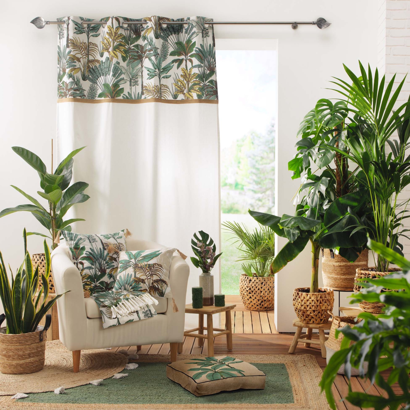 Coussin jungle déhoussable — vue 4