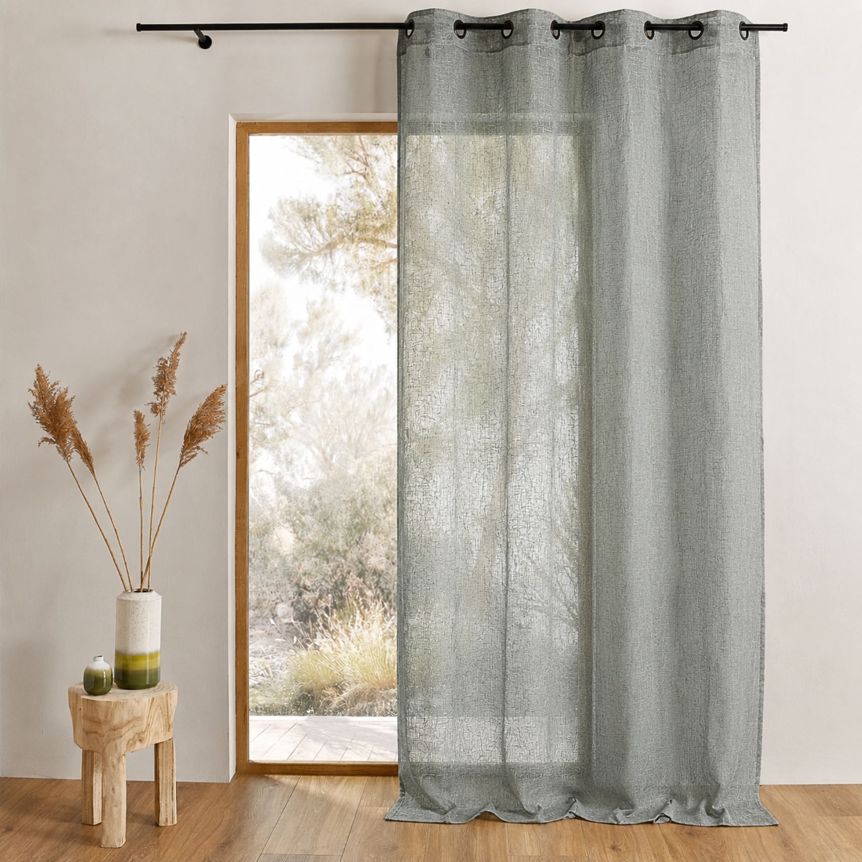 Voilage Picasso en organza brodé