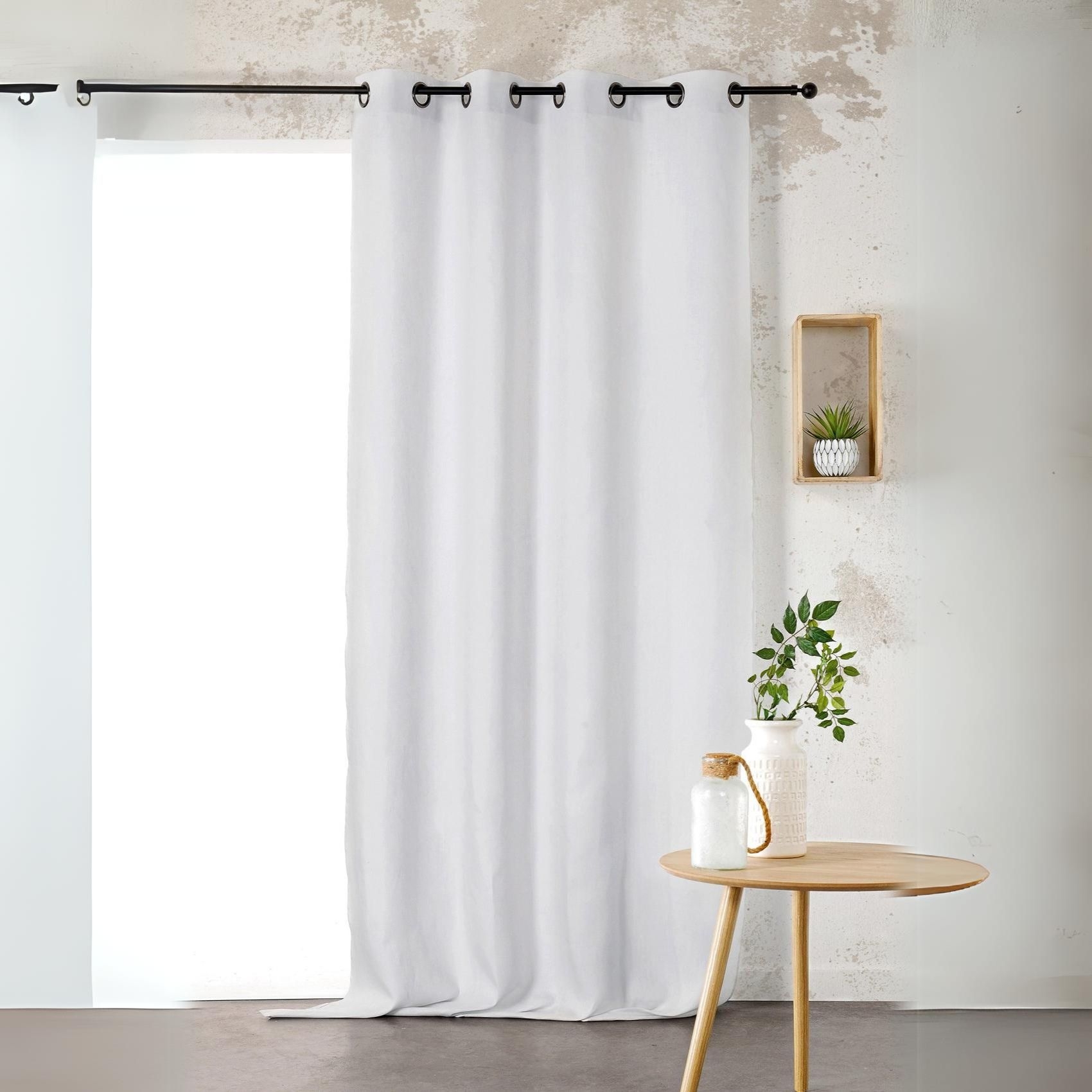 Rideau Voilage uni 100% lin — vue 4