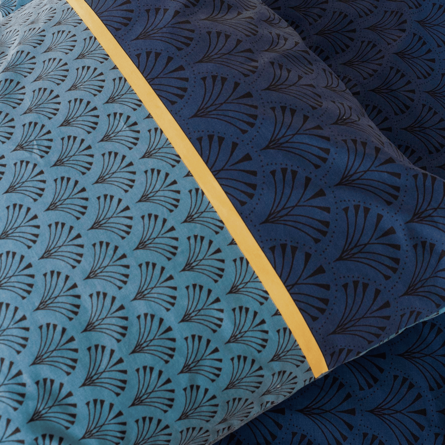 Parure de lit 3 pièces à motifs géométriques réversible — vue 3