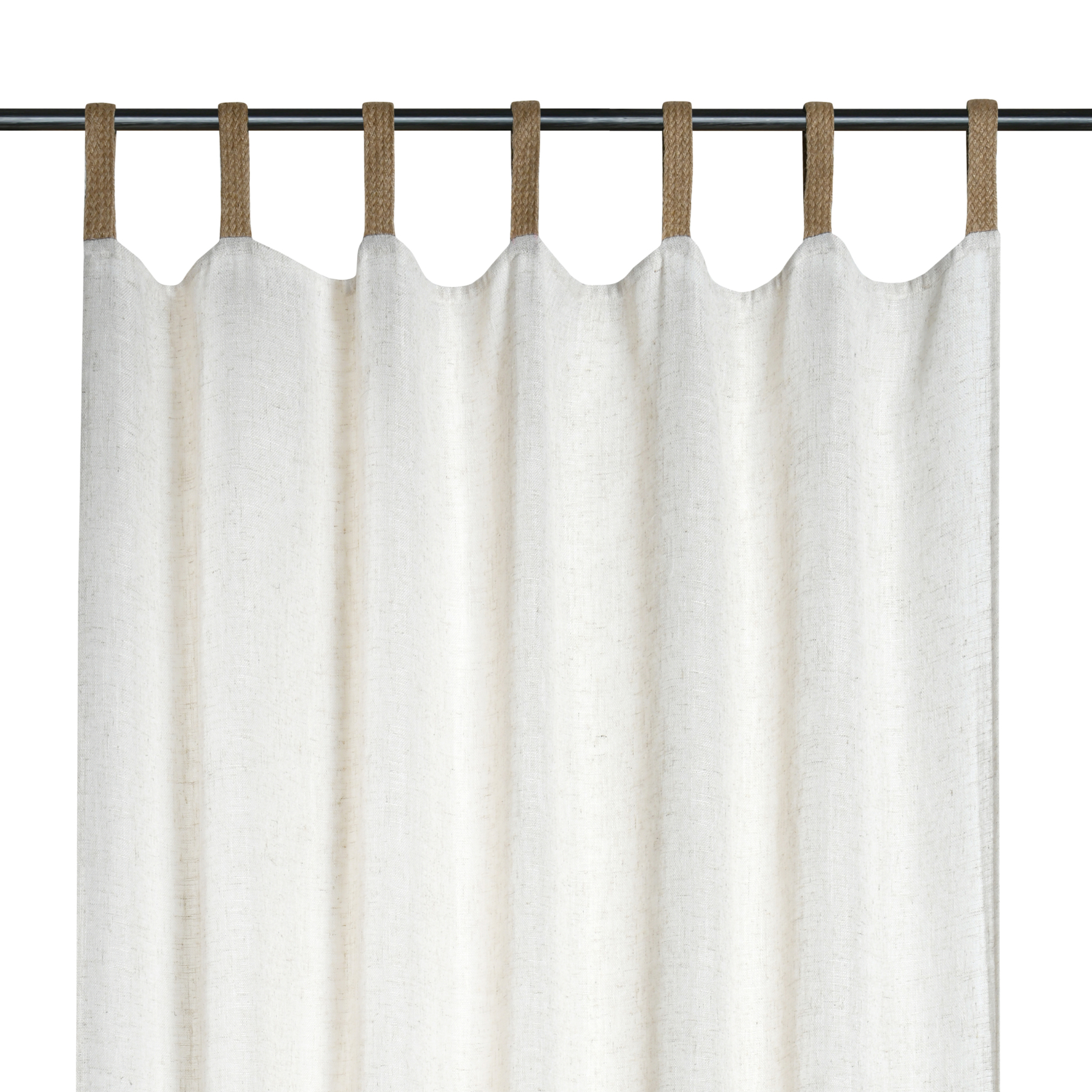 Voilage tamisant polylin à pattes — vue 5