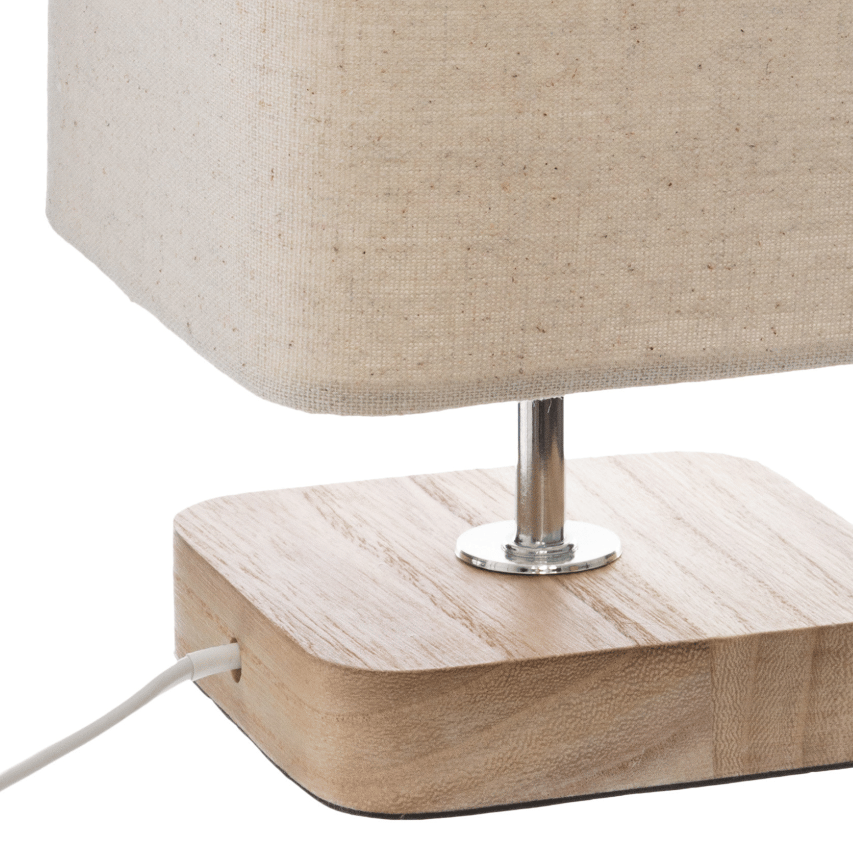 Lampe socle en bois style scandinave — vue 3