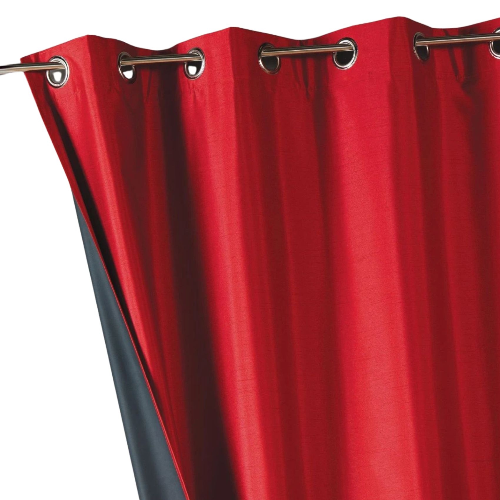 Rideau uni en shantung 100% occultant 3 couches — vue 3