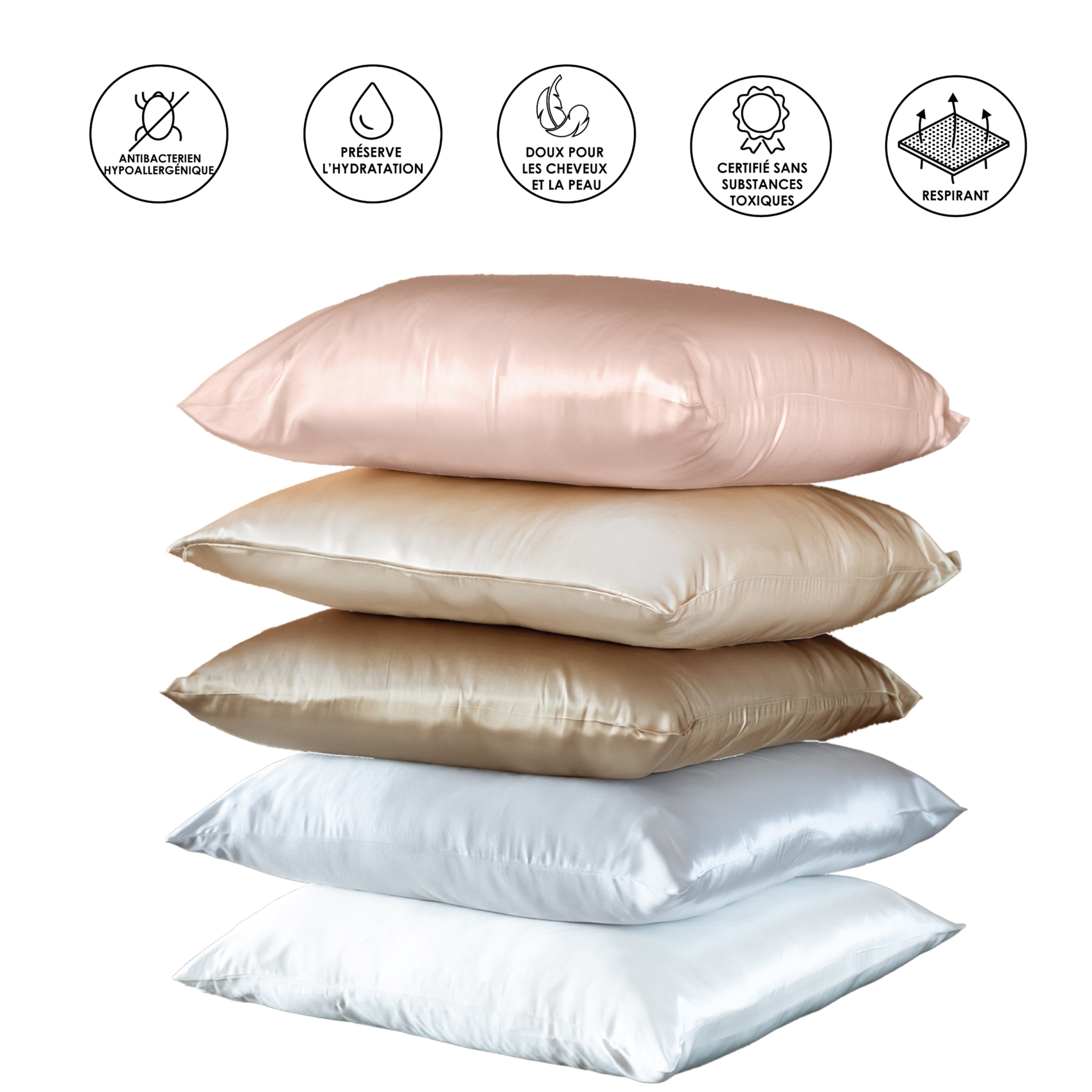 Taie d’oreiller en soie anti frisotti et anti-âge — vue 5