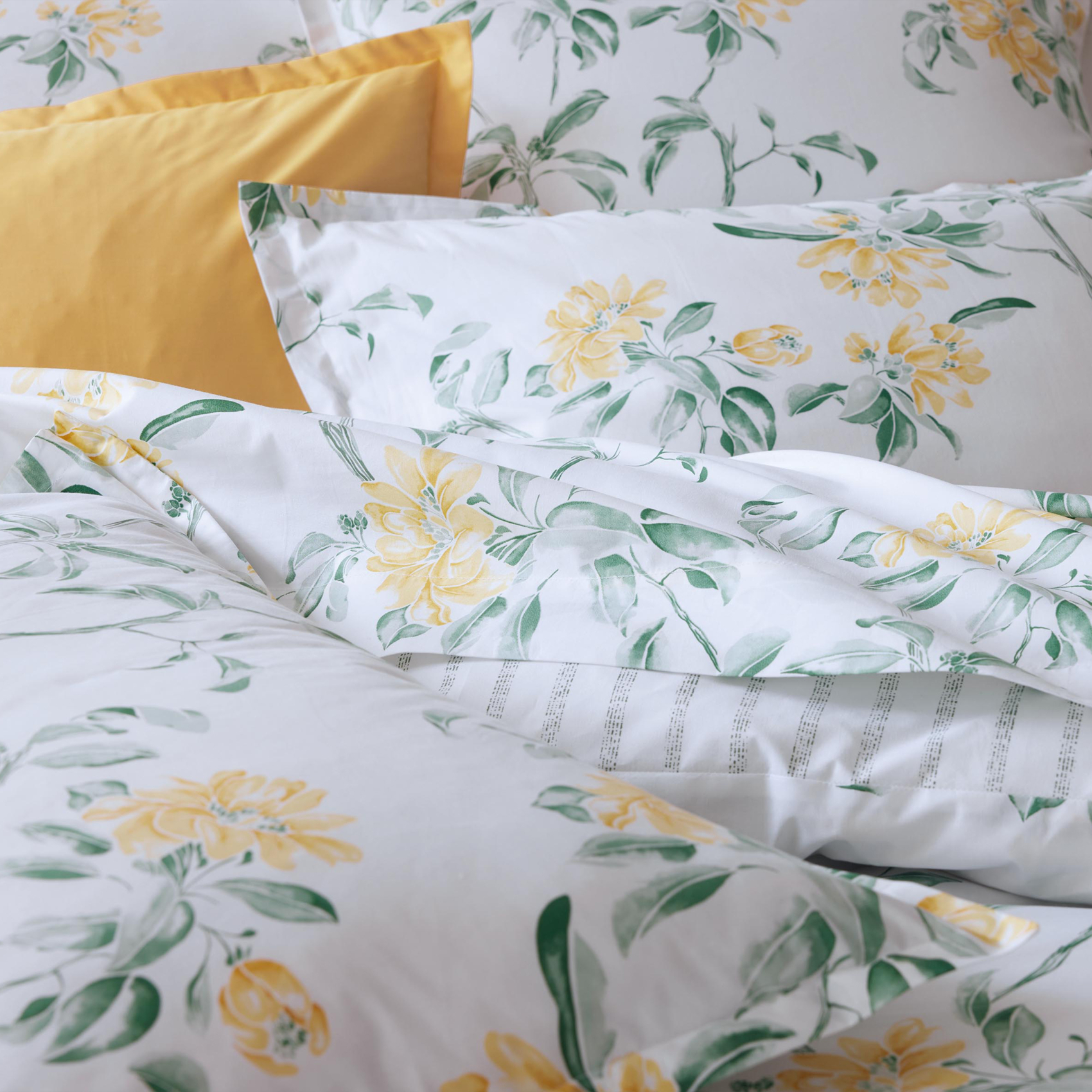Housse de couette percale de coton floral — vue 4