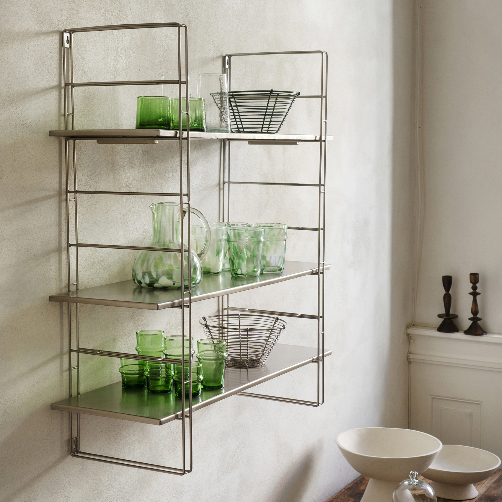 Étagère murale en fer à 3 tablettes réglables — vue 5