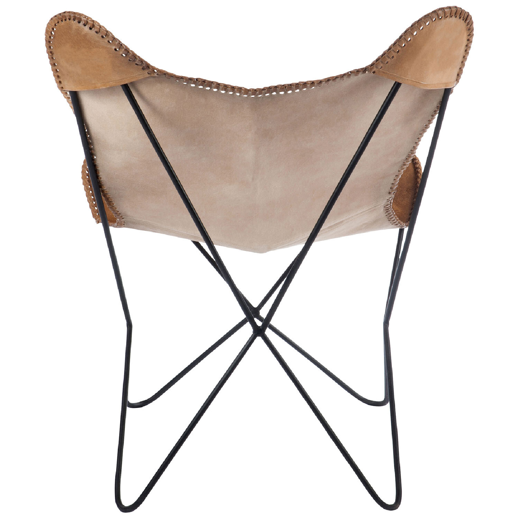 Chaise lounge en cuir et métal — vue 5