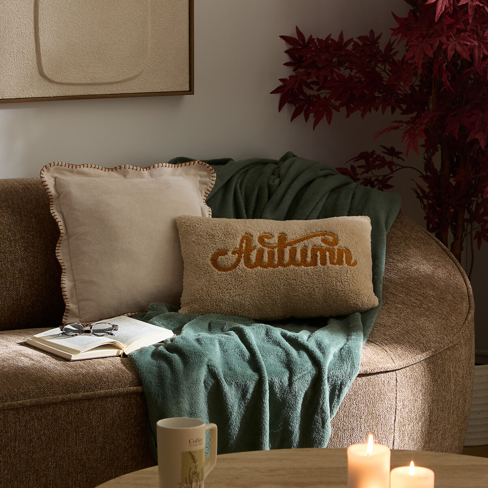 Coussin décoratif déhoussable à bord ondulé — vue 6