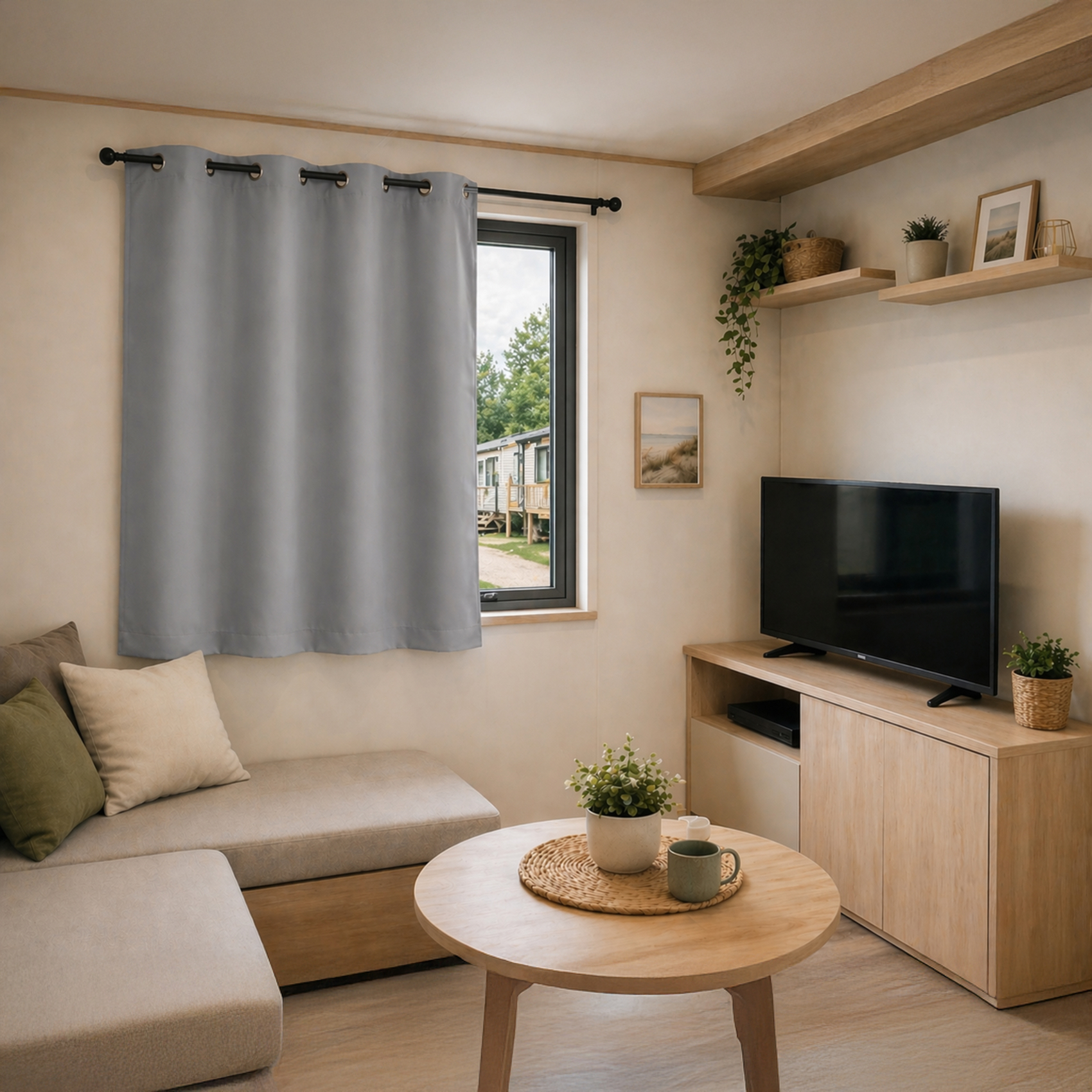 Rideau mobil home 100% occultant fenêtres et baies vitrées — vue 5